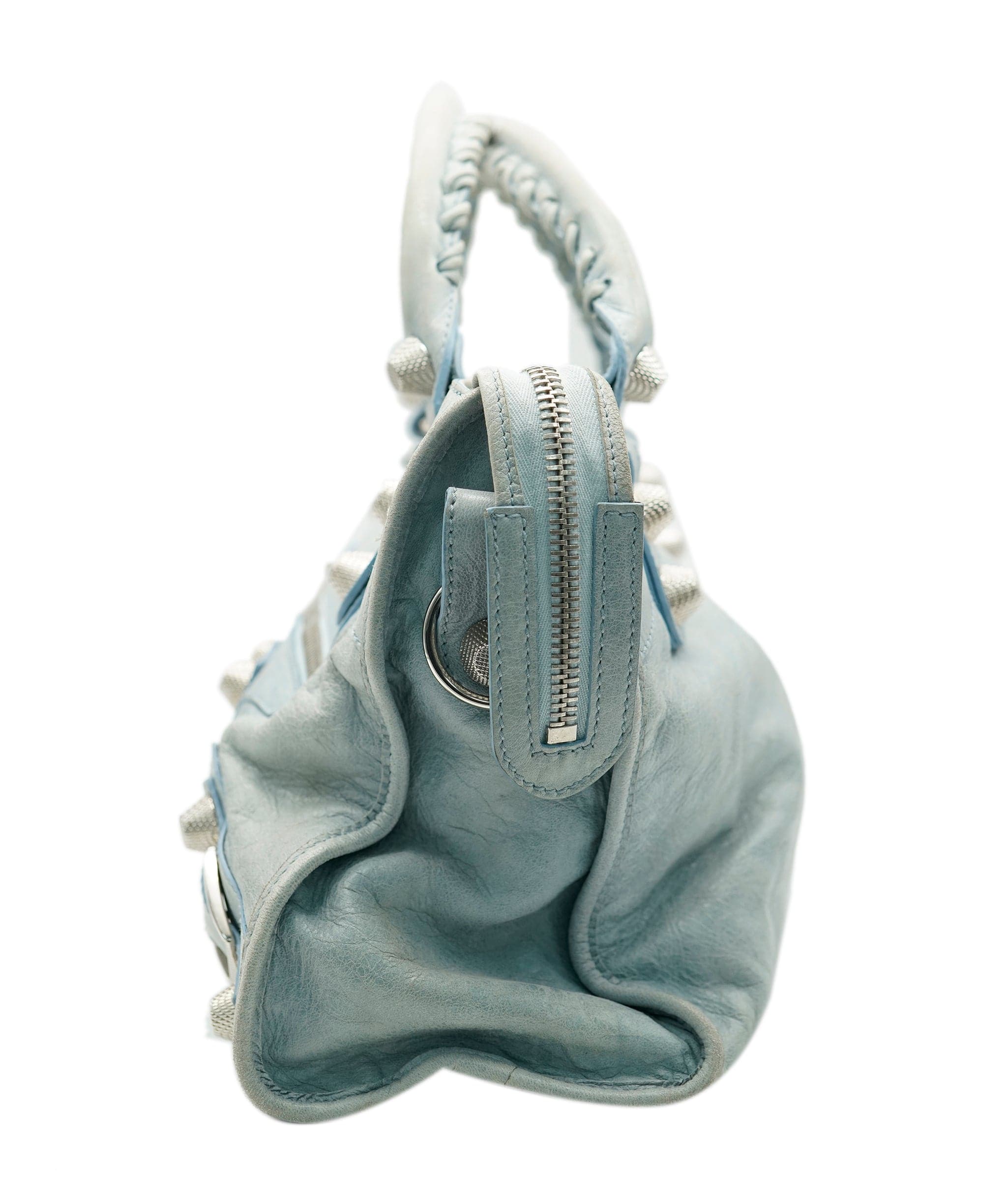 Balenciaga Balenciaga sky blue large city bag with SHW - AJC0448