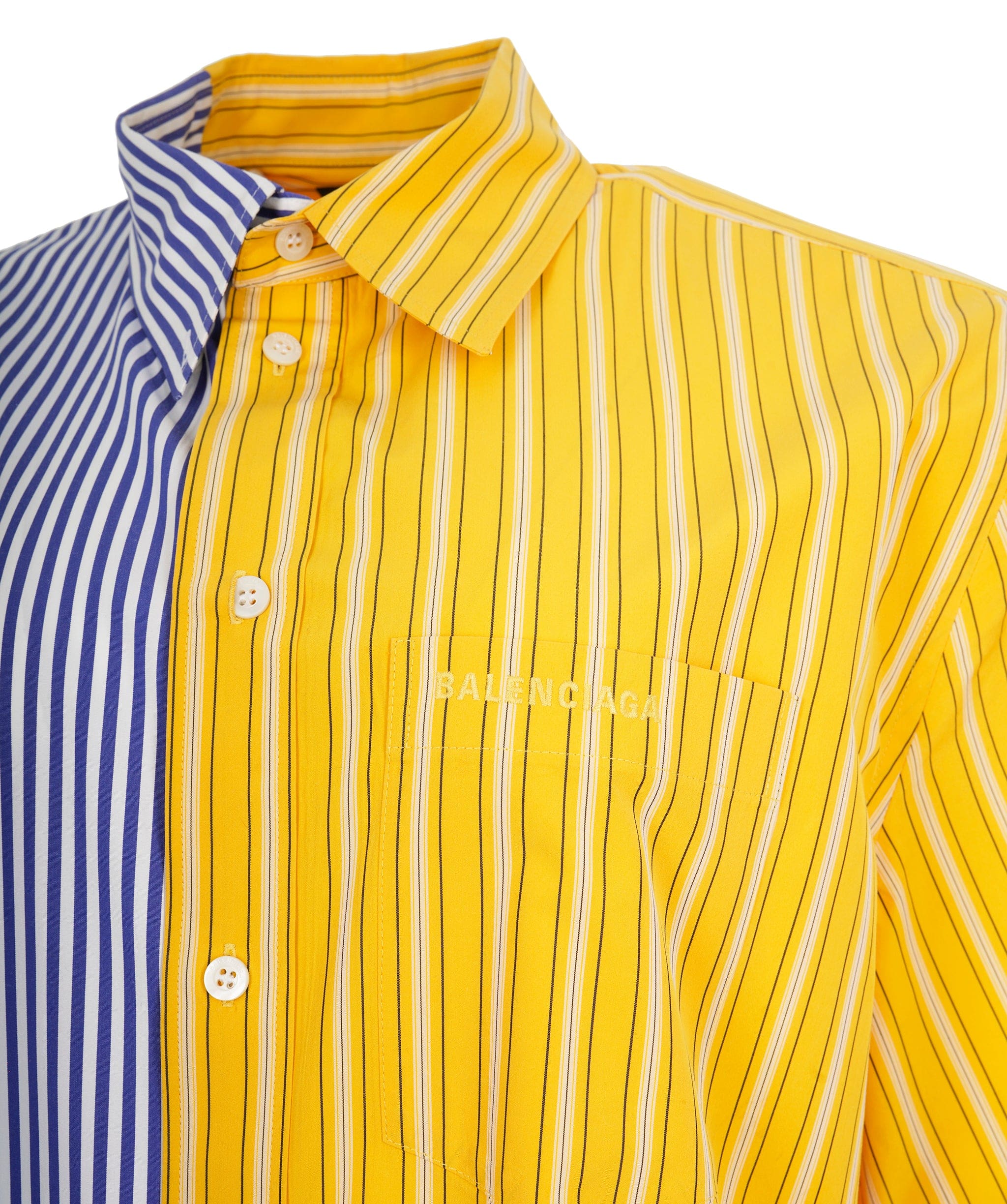 Balenciaga Balenciaga Duo Colour Pinstripe Shirt SIze Small ALL0435