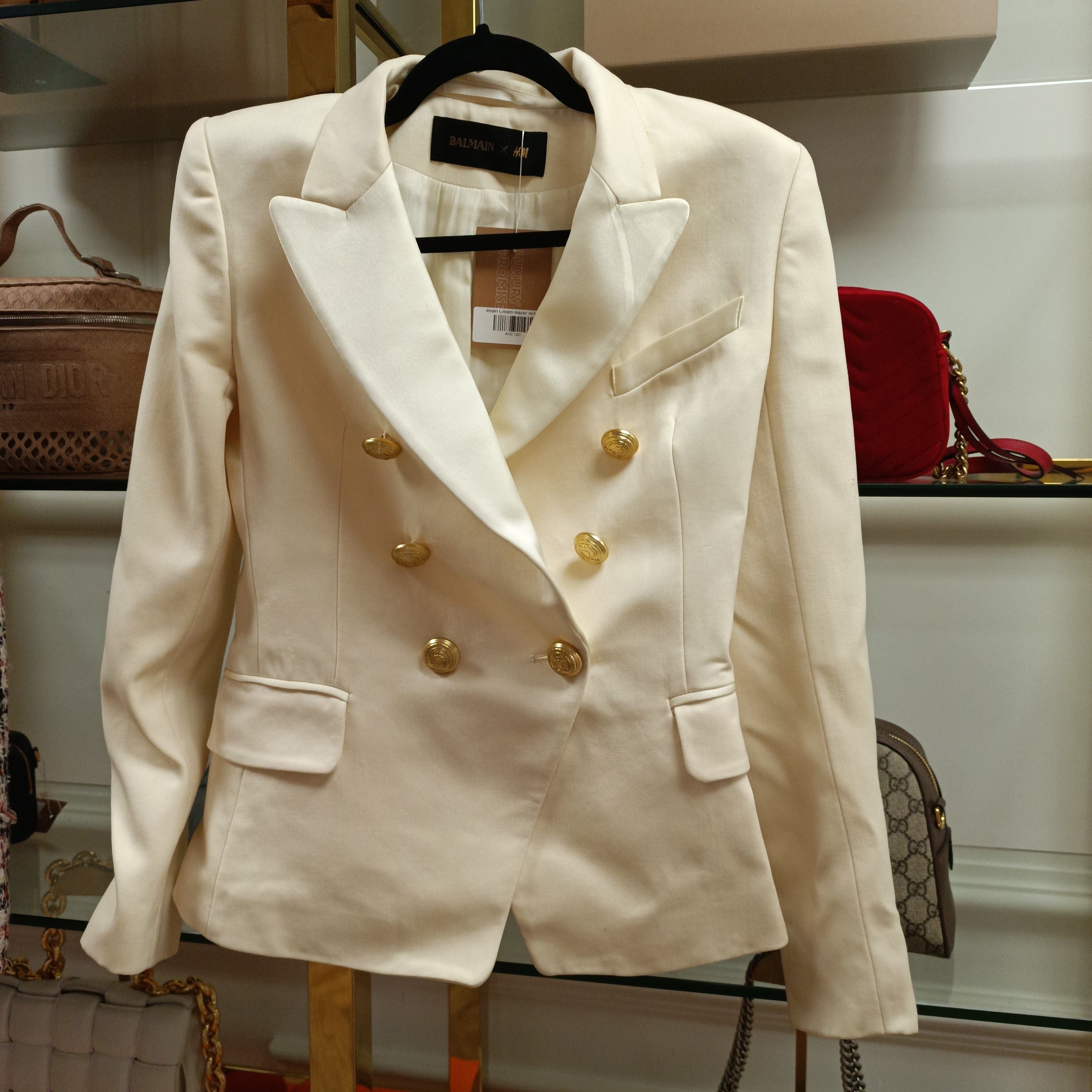 Balmain Balmain Cream blazer AHC1901