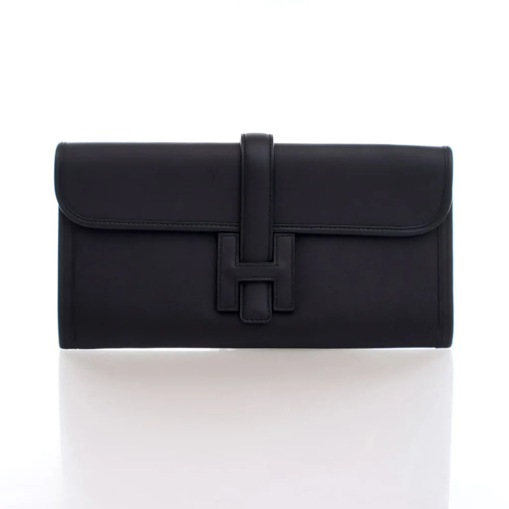 Hermes Jige Clutch 29 Black Swift JF3KB4