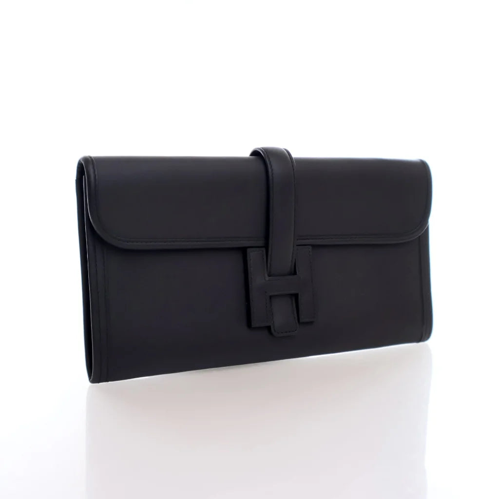 Hermes Jige Clutch 29 Black Swift JF3KB4