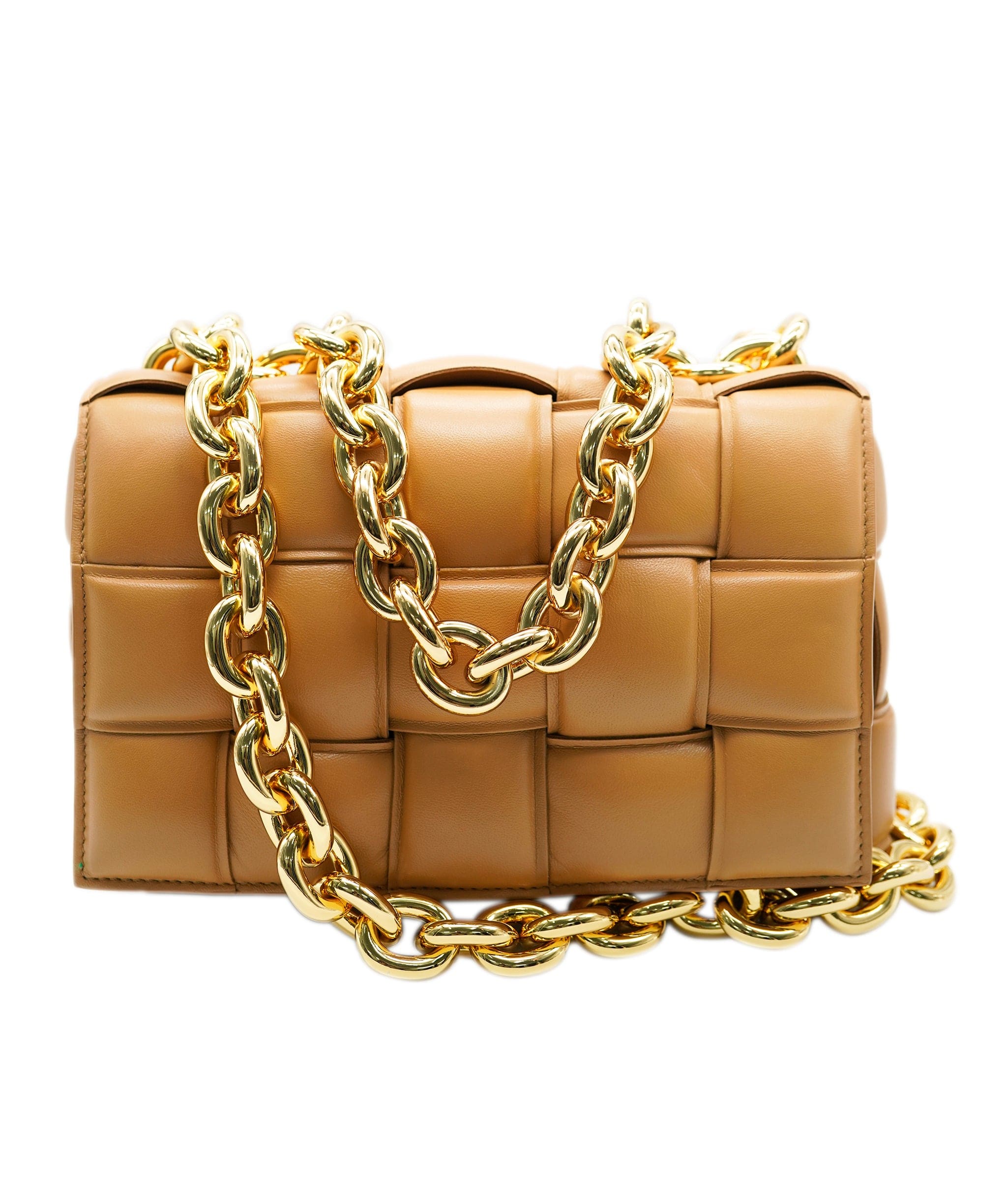 Bottega Bottega The Chain Cassette brown leather cross-body bag Caramel ALC0868