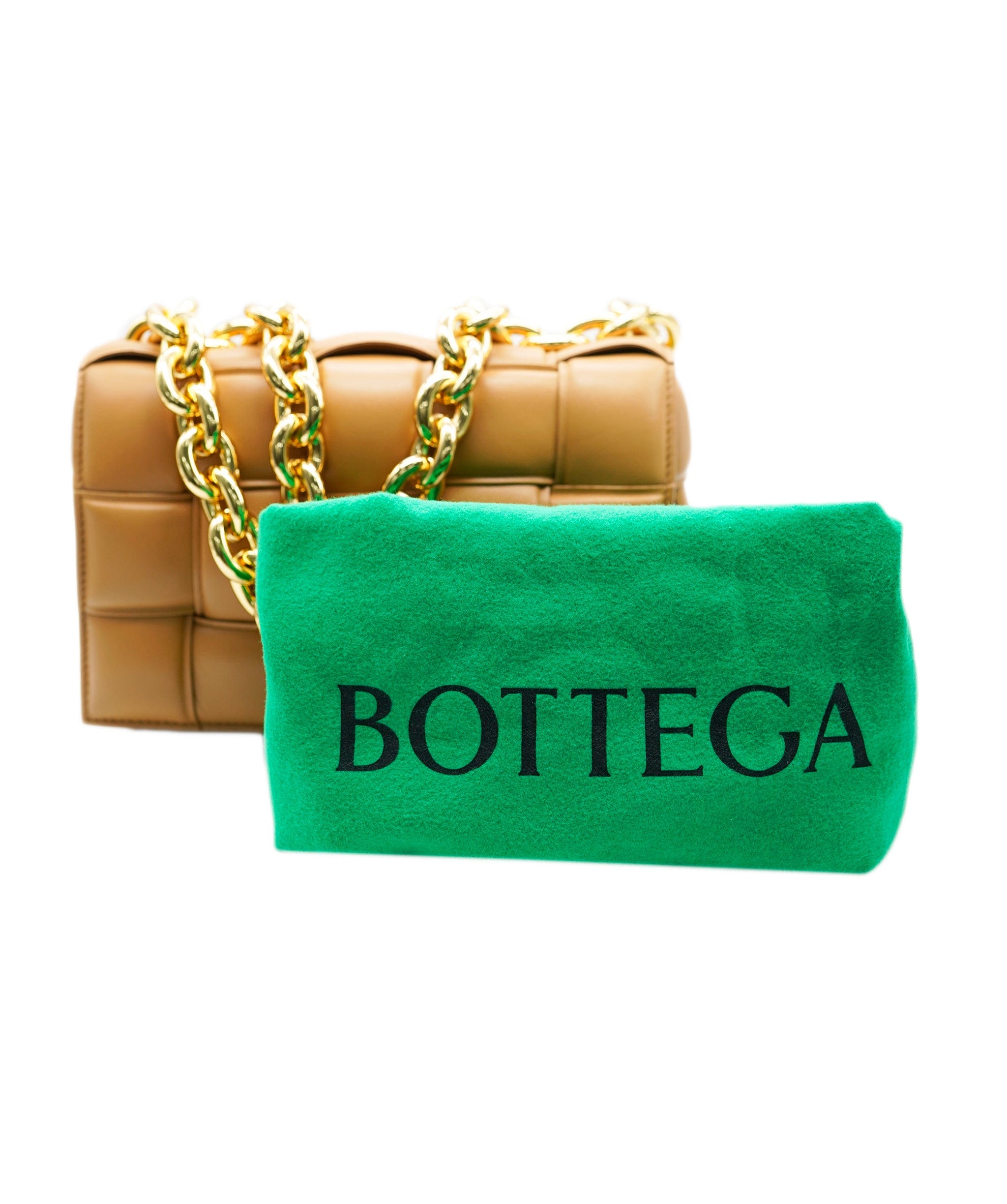 Bottega Bottega The Chain Cassette brown leather cross-body bag Caramel ALC0868