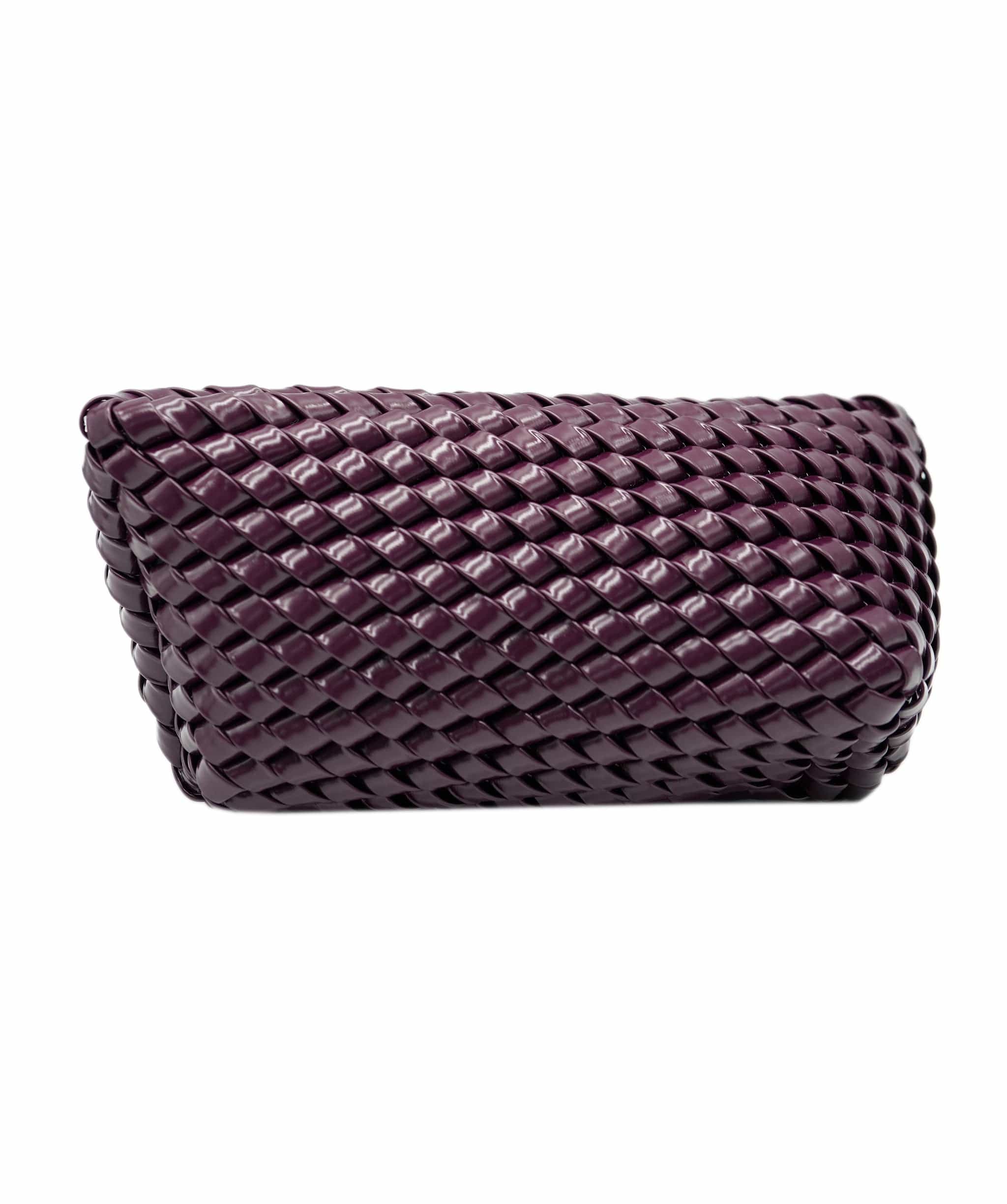 Bottega Bottega veneta mystic intrecciato woven leather clutch AGL2460