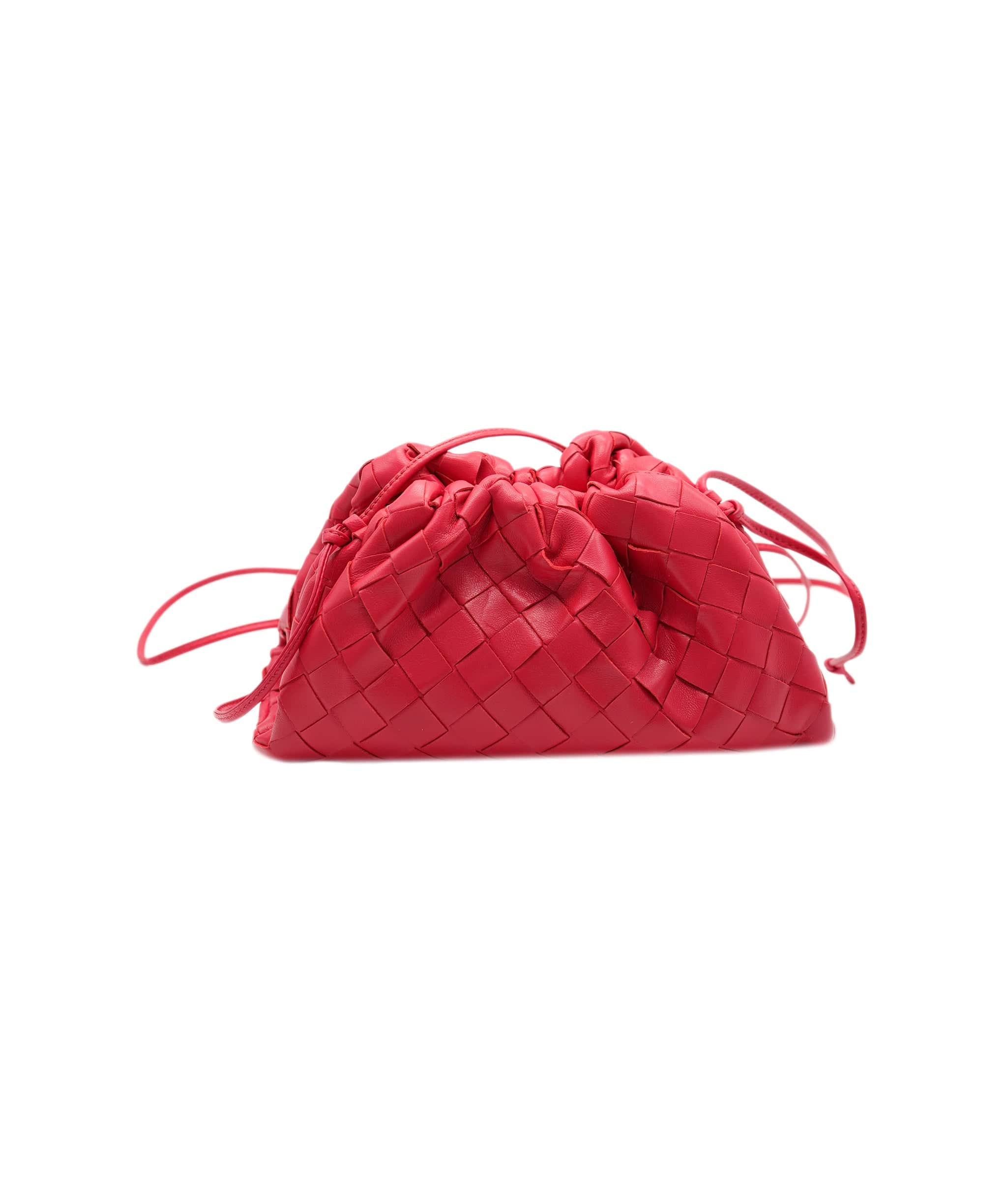 Bottega Bottega Veneta Nail Polish Red Intrecciato mini pouch ASC2055