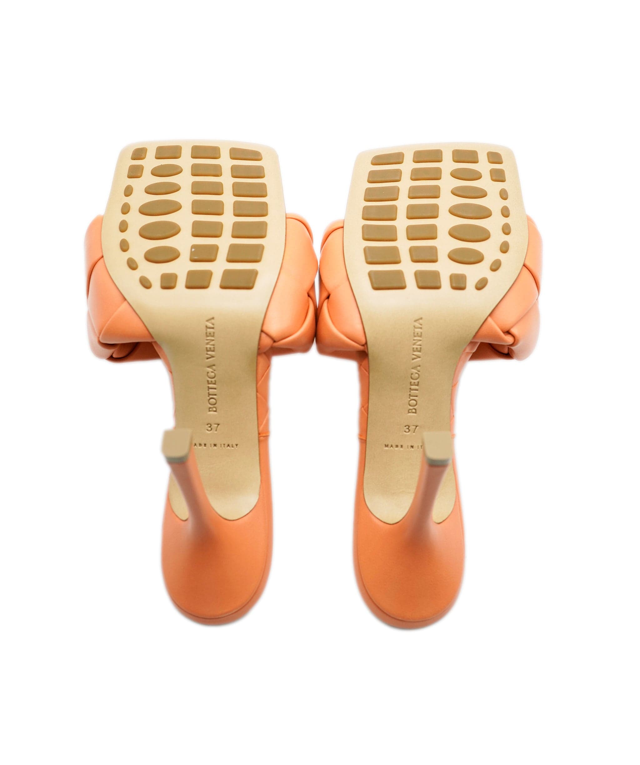 Bottega Bottega Veneta Lido Hill Sandal Lambskin Maxi Tubolare Intreccio Lagoon PAPAYA ASL8359