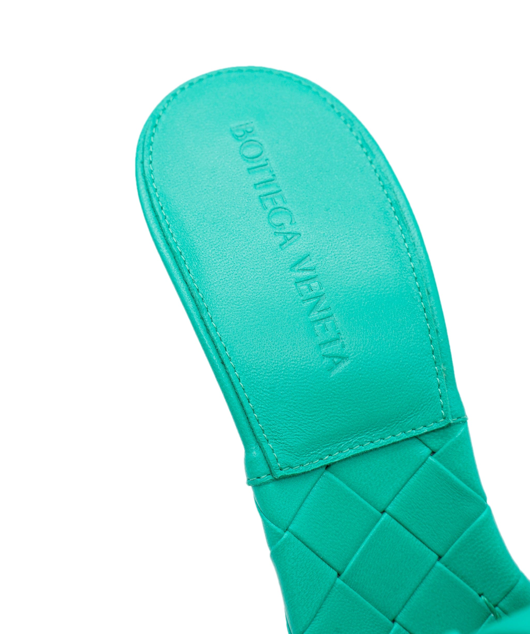 Bottega Bottega Veneta Lido Hill Sandal Lambskin Maxi Tubolare Intreccio Lagoon TURQUOISE ASL8417