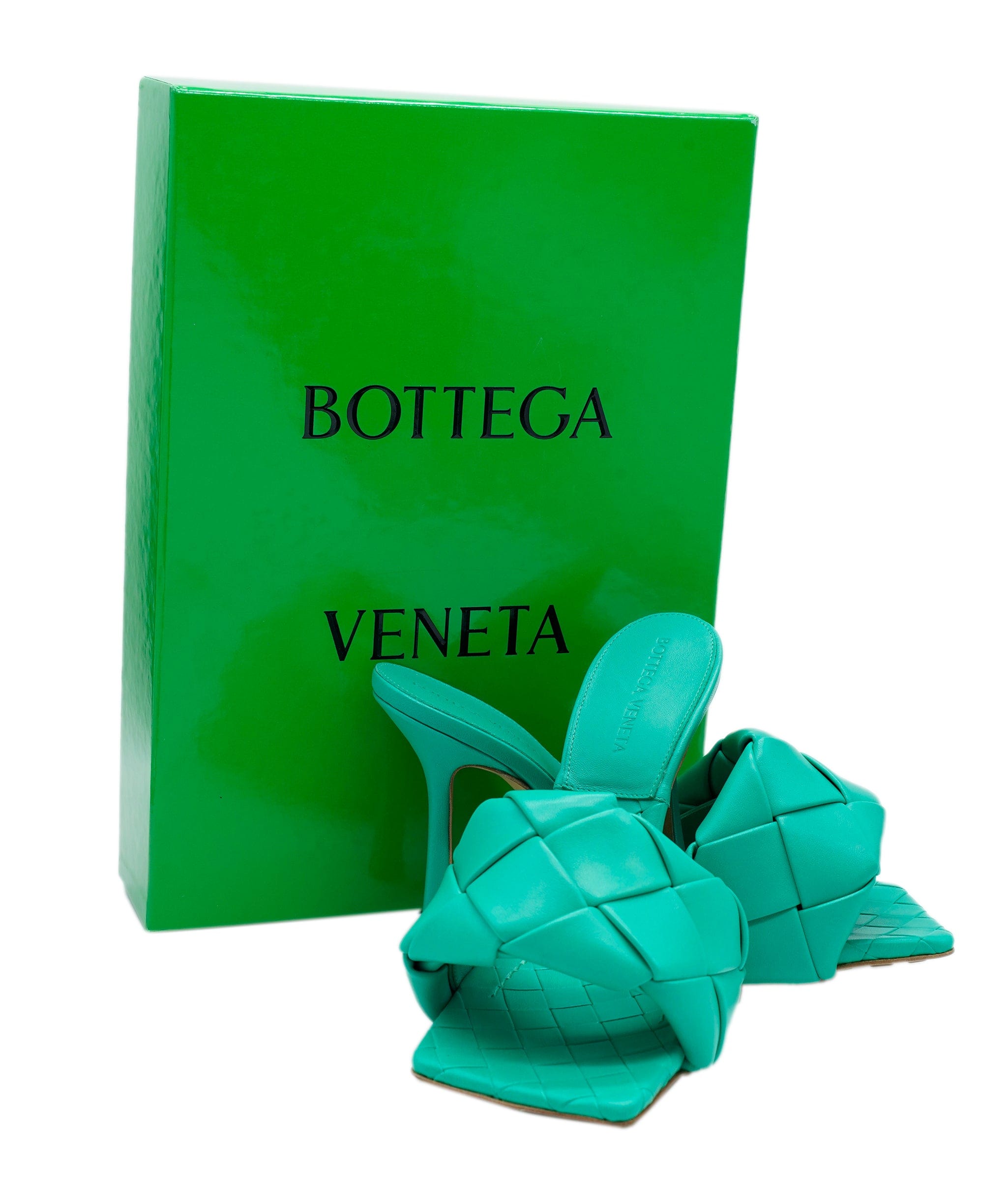 Bottega Bottega Veneta Lido Hill Sandal Lambskin Maxi Tubolare Intreccio Lagoon TURQUOISE ASL8417