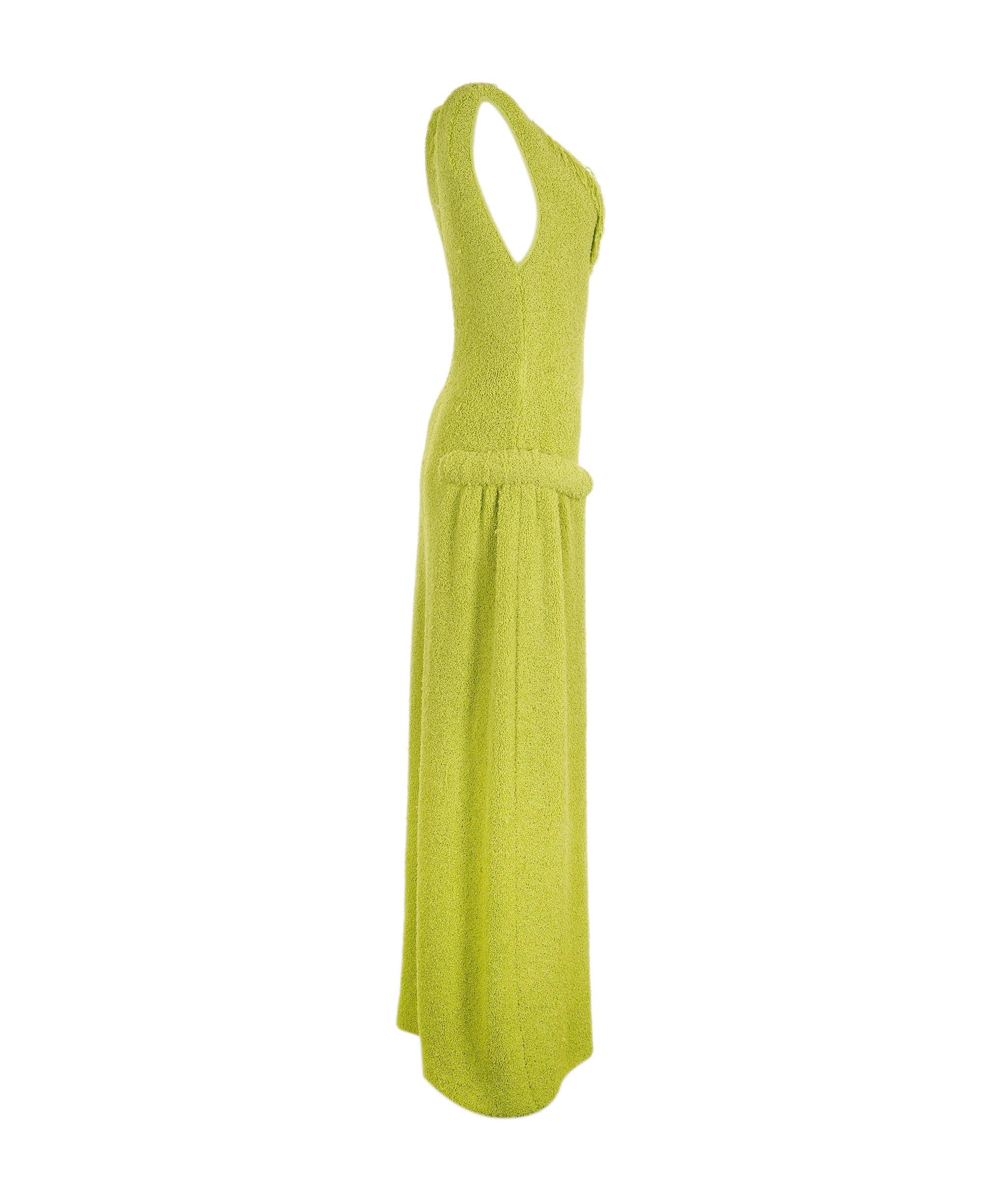 Bottega Bottega veneta Long day runway collection dress light green AGL2489