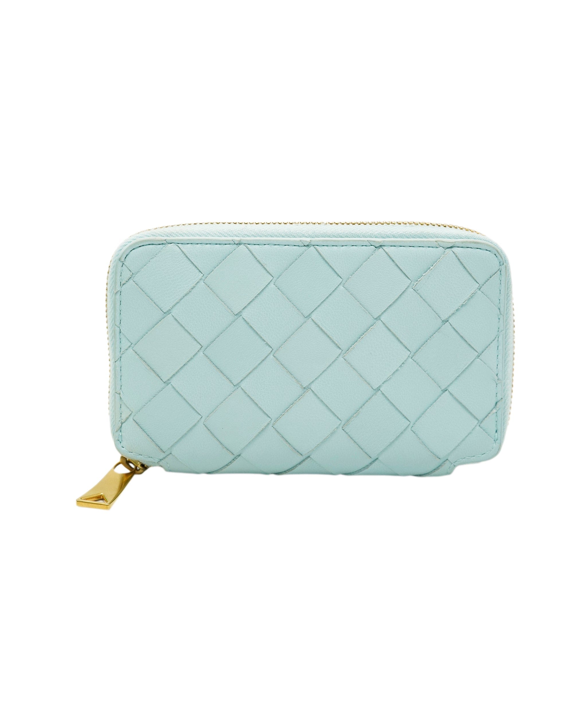 Bottega Veneta Bottega baby blue zip keyholder with GHW AJL0207