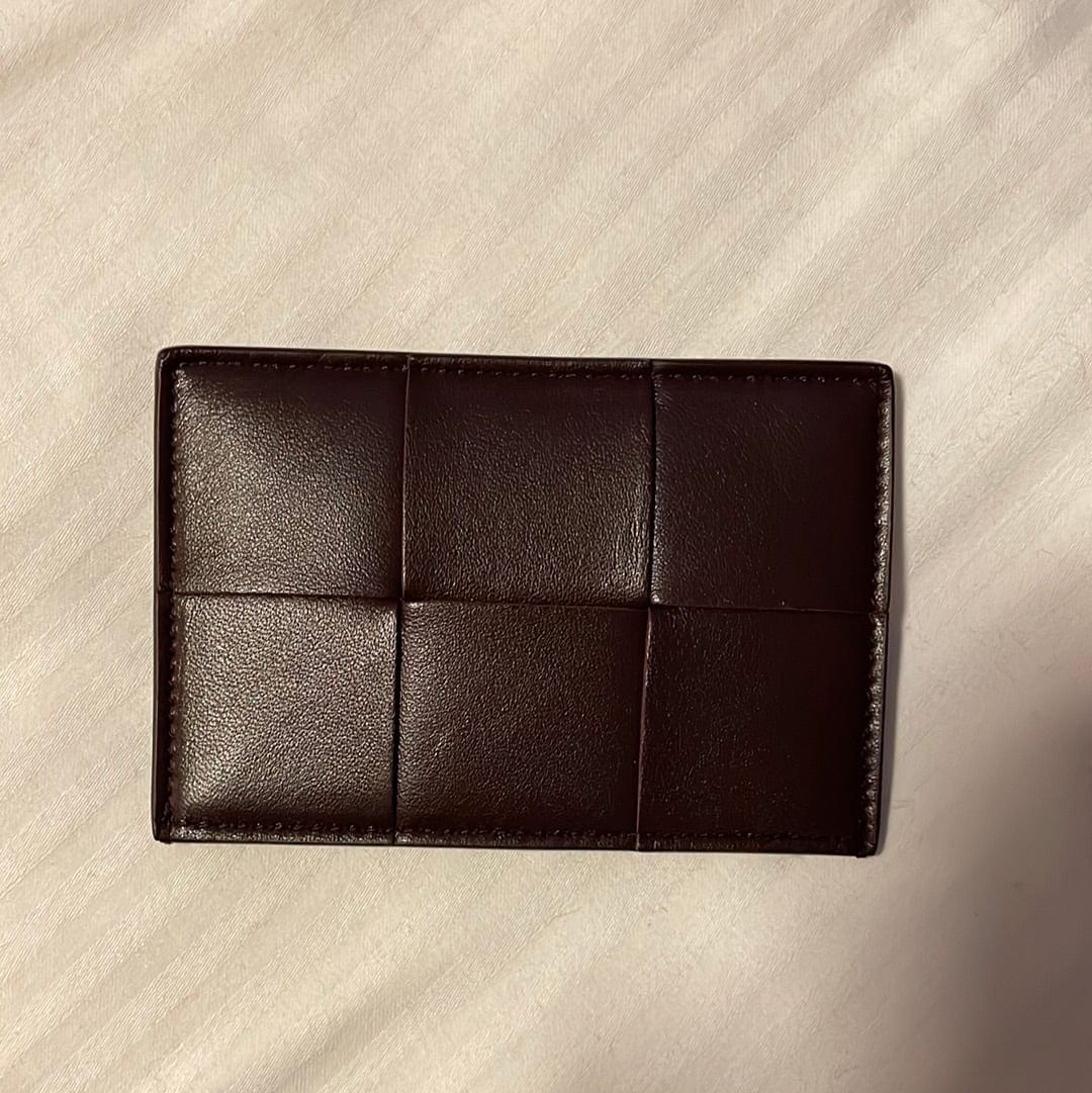 Bottega Veneta Bottega Veneta intreccio card holder GRAPE GOLD AVL1287