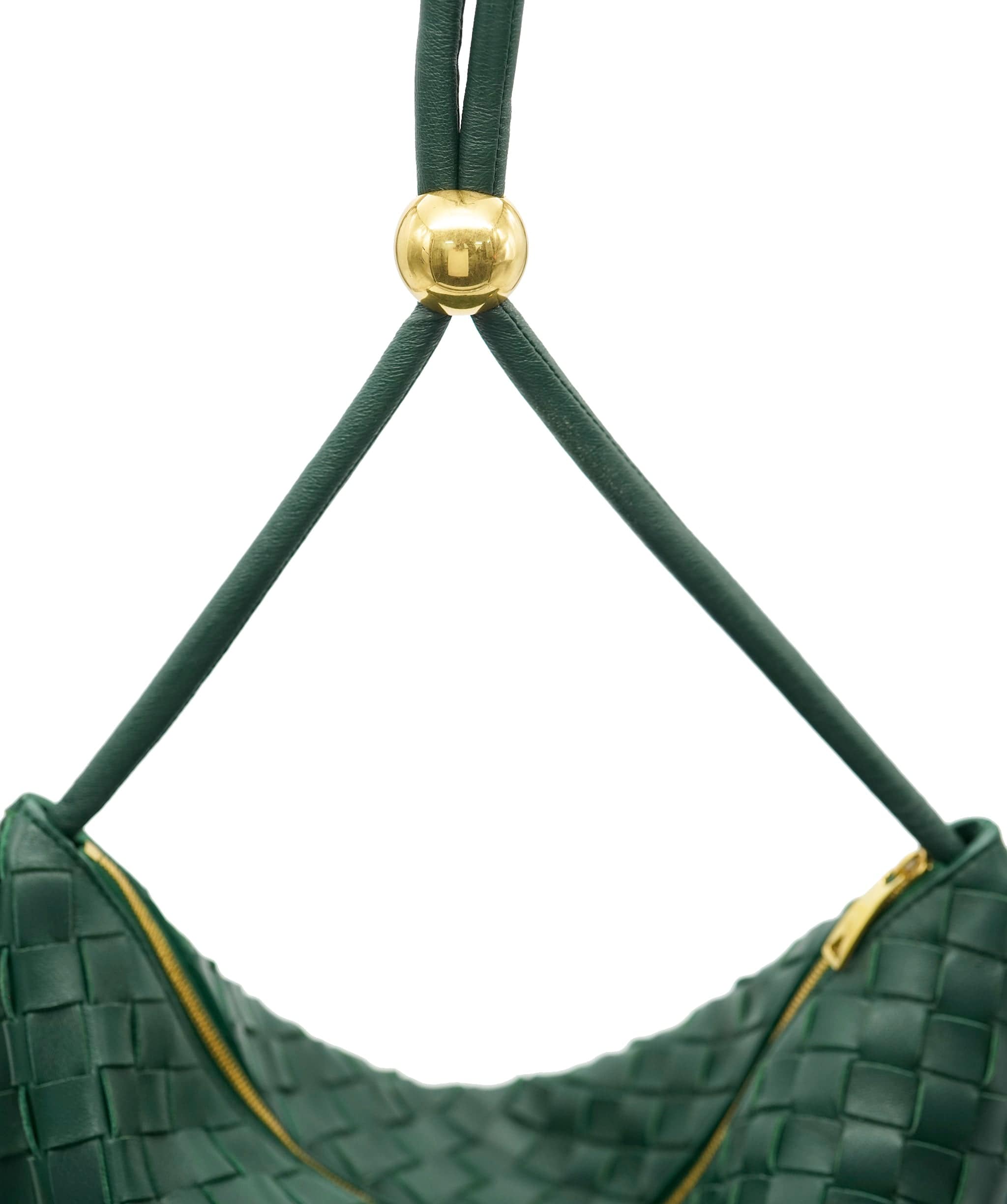 Bottega Veneta Bottega Forest Green Shoulder Bag * Current Season * ALC1912