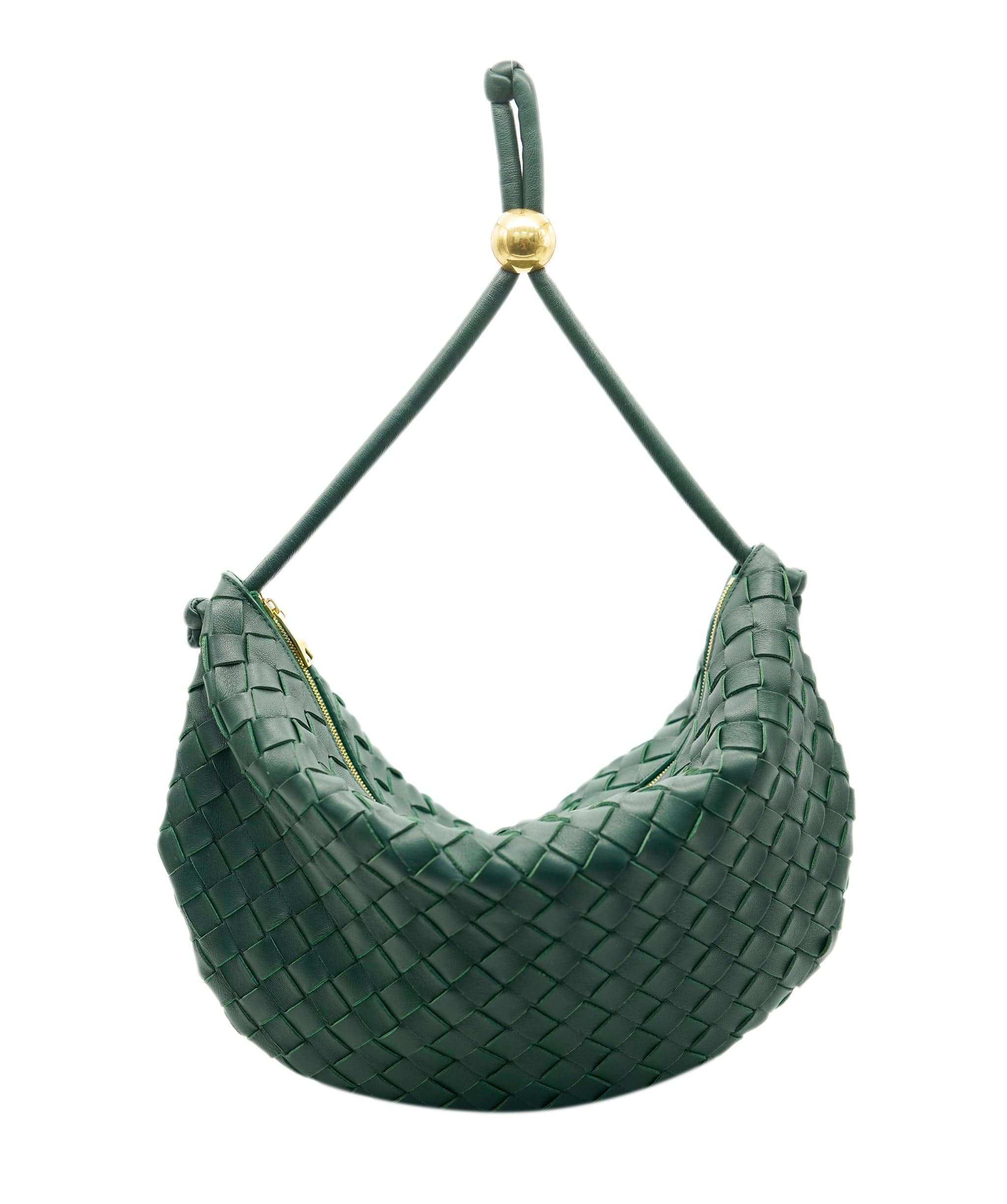 Bottega Veneta Bottega Forest Green Shoulder Bag * Current Season * ALC1912