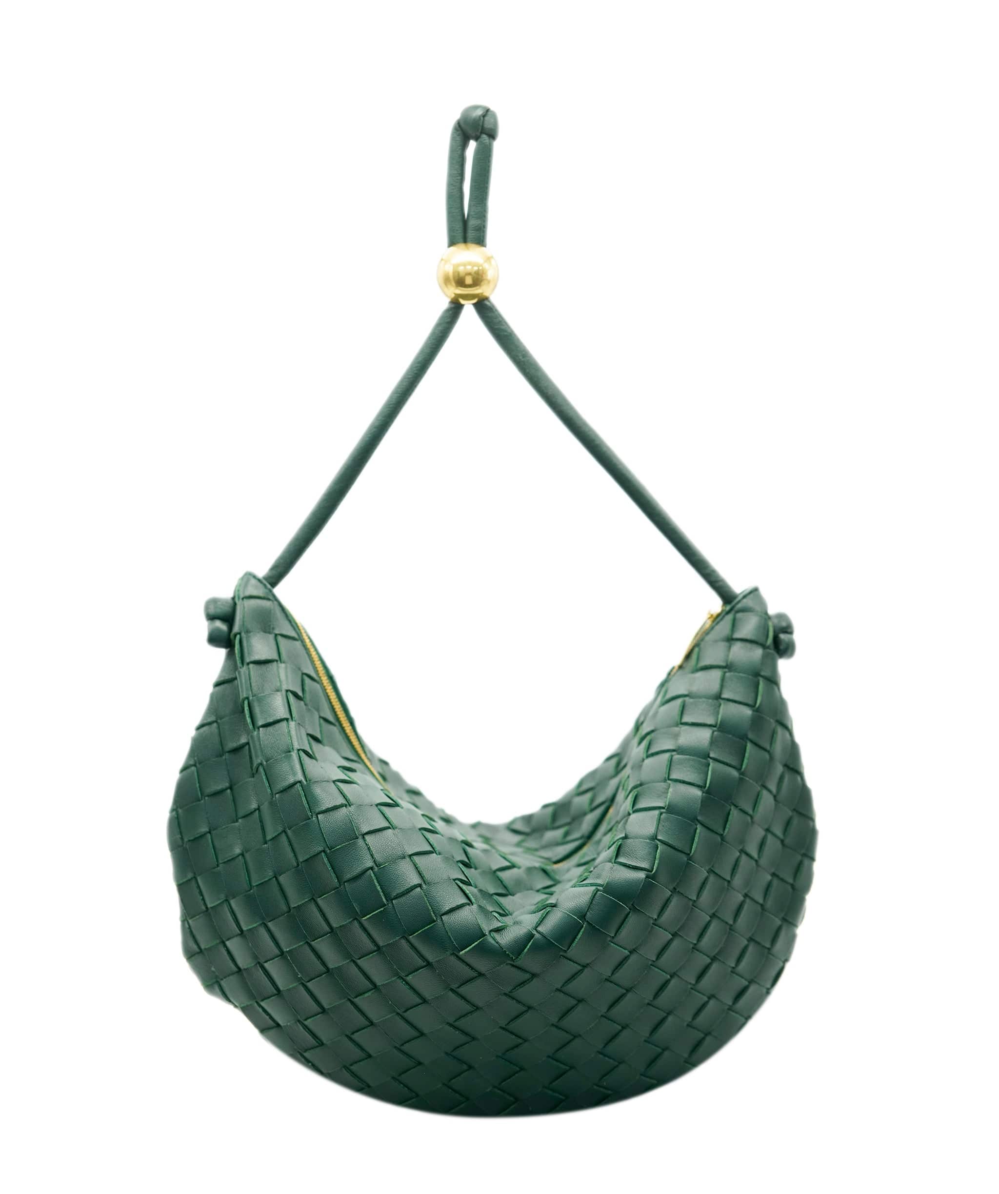 Bottega Veneta Bottega Forest Green Shoulder Bag * Current Season * ALC1912