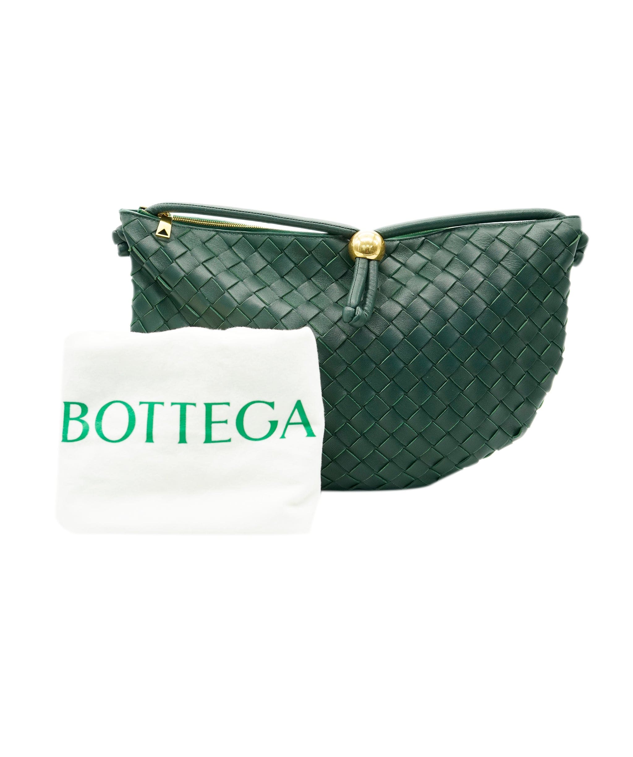 Bottega Veneta Bottega Forest Green Shoulder Bag * Current Season * ALC1912