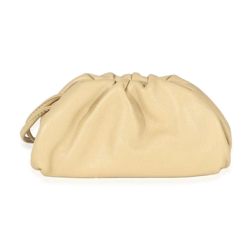 Bottega Veneta Bottega Mini Beige Pouch - DXBS1467