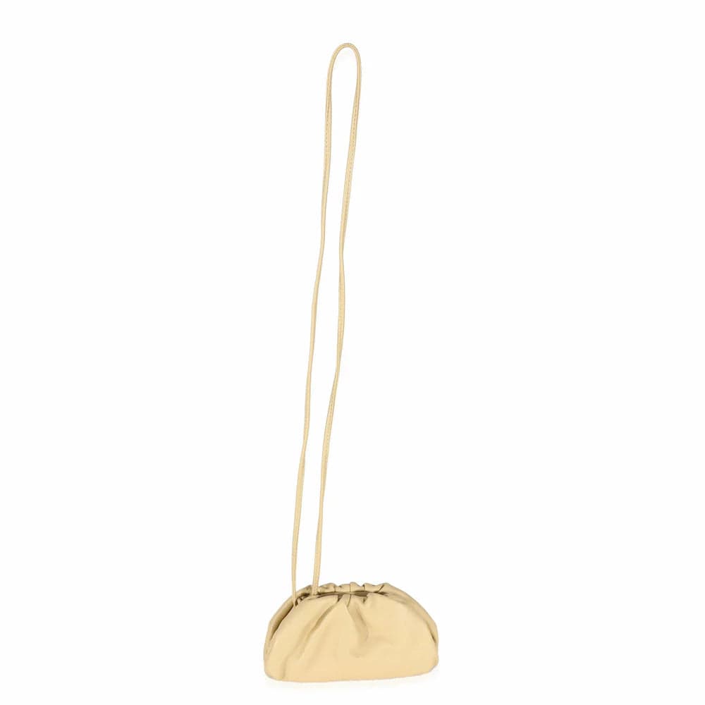 Bottega Veneta Bottega Mini Beige Pouch - DXBS1467