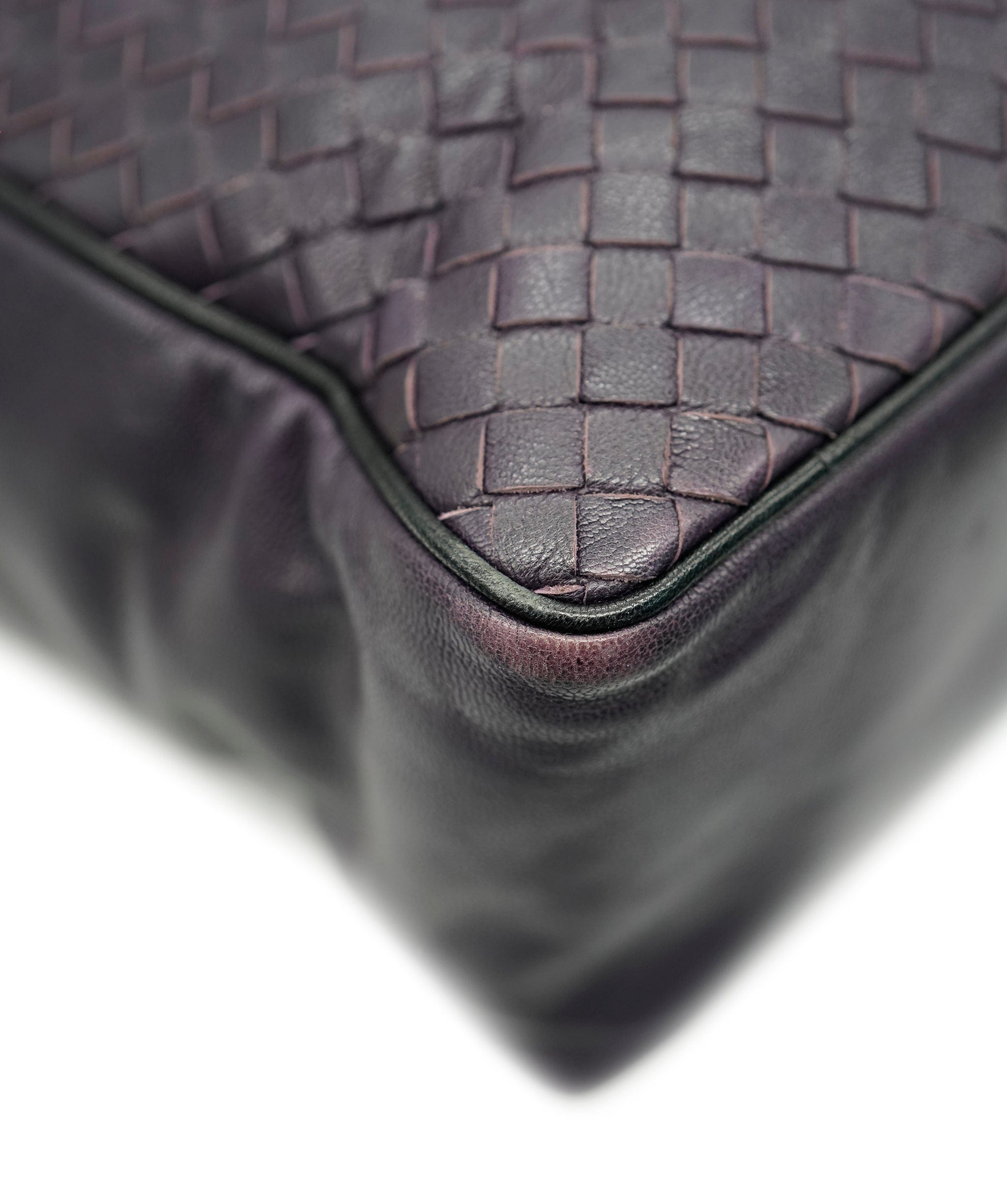 Bottega Veneta BOTTEGA VENETA INTRECCIATO Hand Bag Leather 2way Purple Auth mr507 DBXS1680