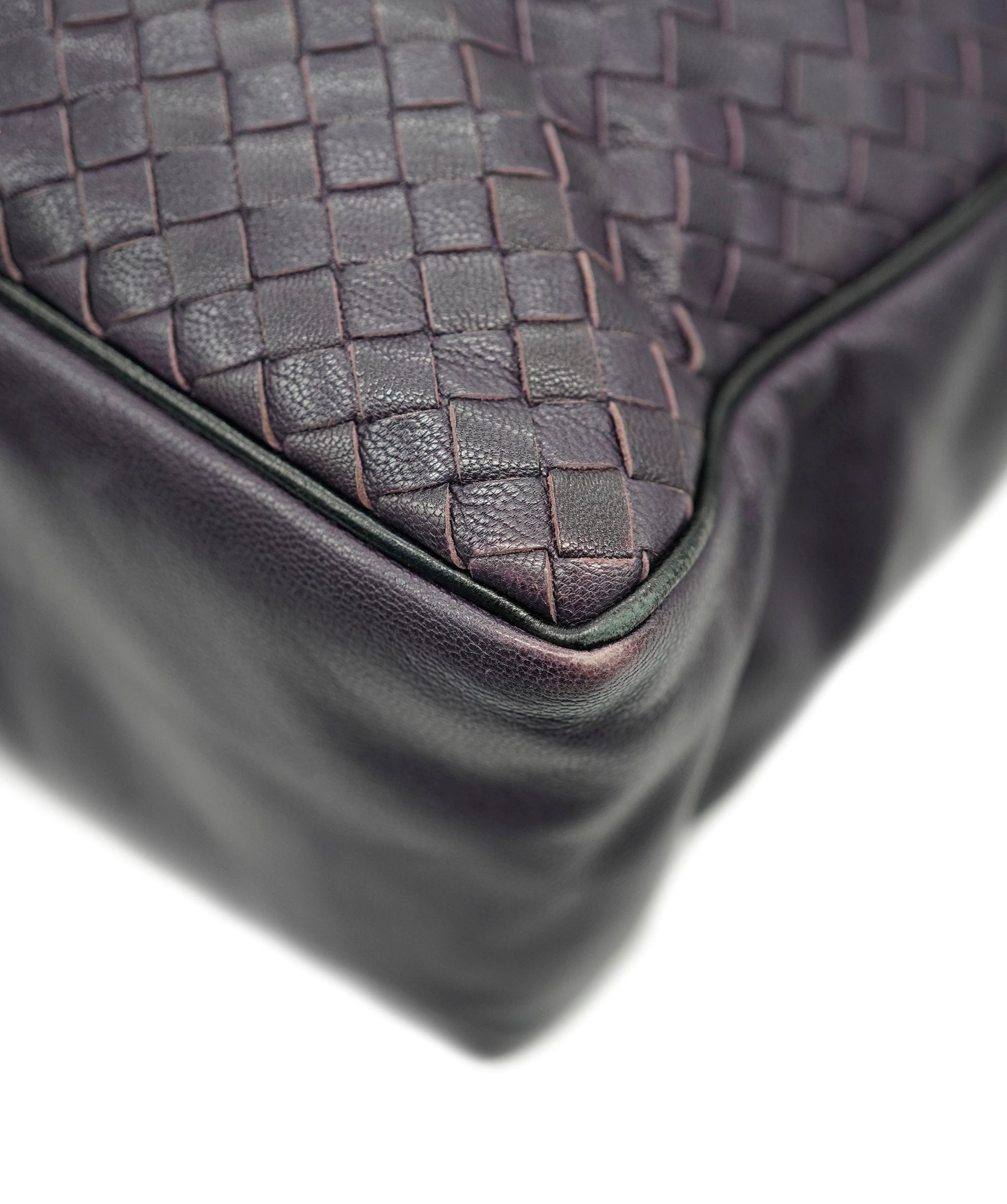 Bottega Veneta BOTTEGA VENETA INTRECCIATO Hand Bag Leather 2way Purple Auth mr507 DBXS1680