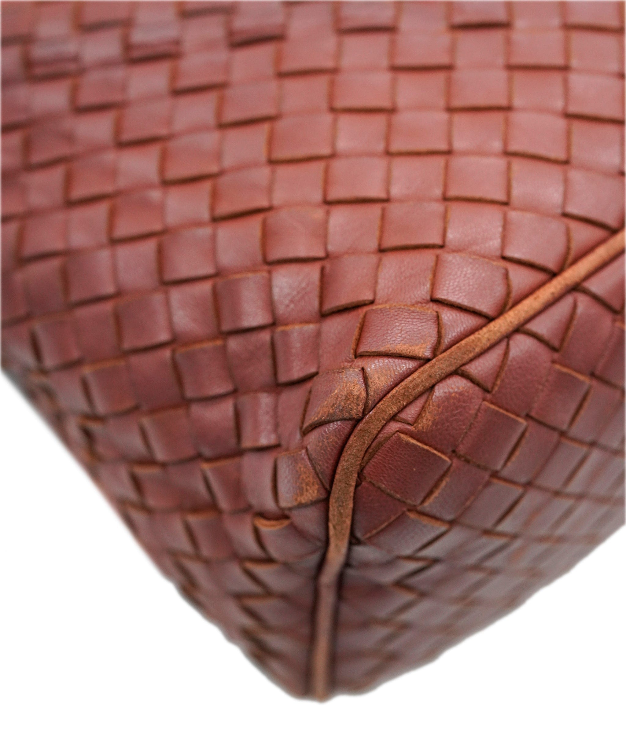 Bottega Veneta BOTTEGA VENETA INTRECCIATO Hand Bag Leather Brown Auth 90565 DBXS1679