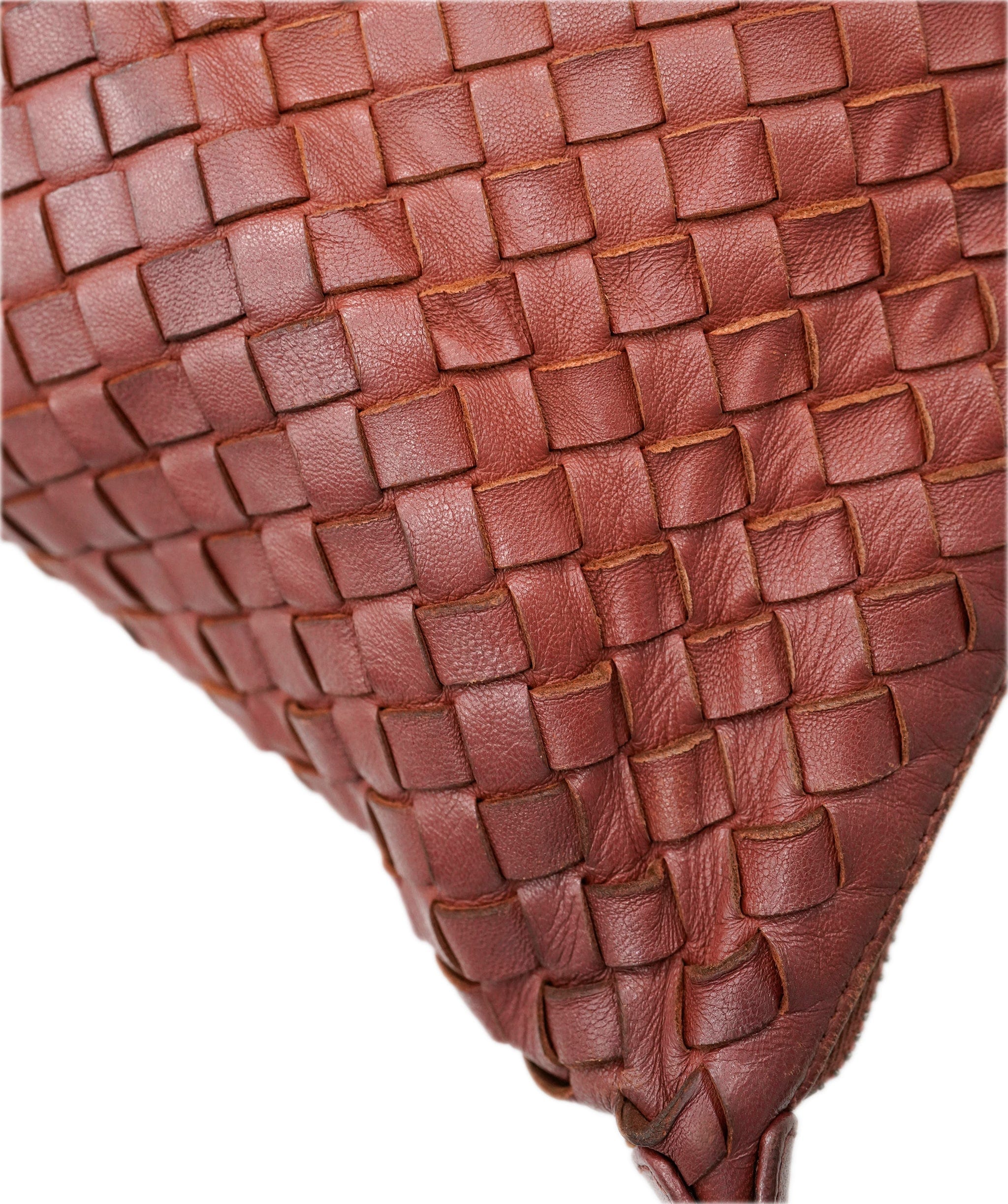 Bottega Veneta BOTTEGA VENETA INTRECCIATO Hand Bag Leather Brown Auth 90565 DBXS1679