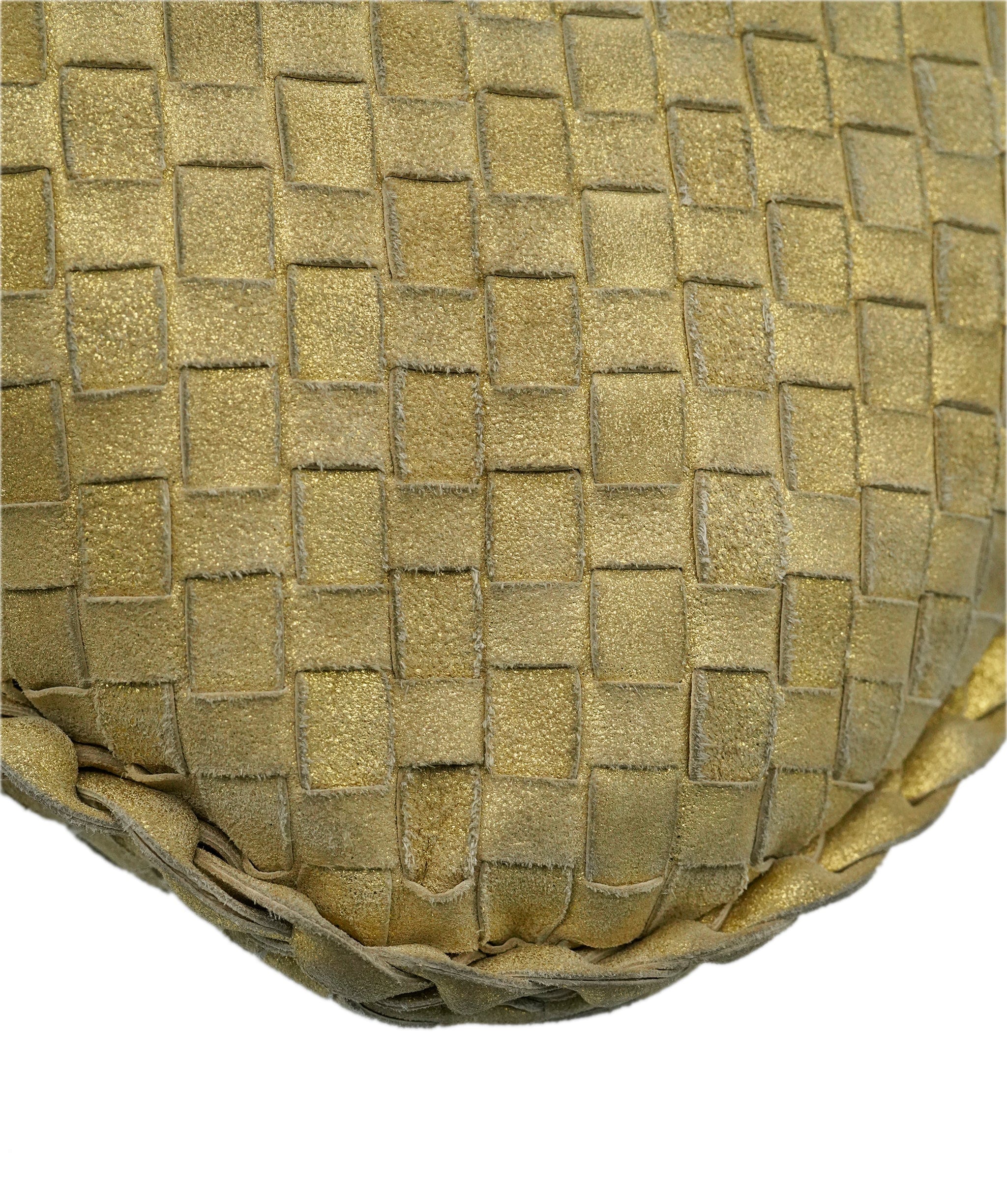 Bottega Veneta BOTTEGA VENETA INTRECCIATO Hobo Shoulder Bag Leather Gold Tone Auth 60324 DBXS1668