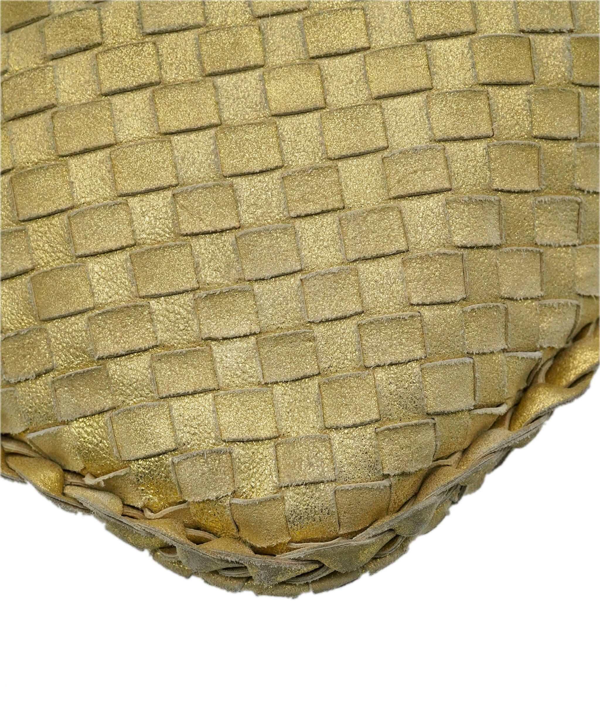 Bottega Veneta BOTTEGA VENETA INTRECCIATO Hobo Shoulder Bag Leather Gold Tone Auth 60324 DBXS1668