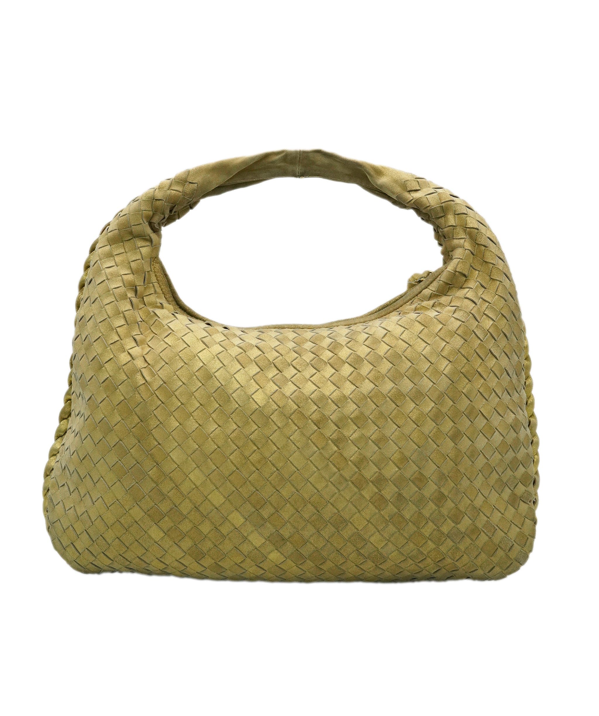 Bottega Veneta BOTTEGA VENETA INTRECCIATO Hobo Shoulder Bag Leather Gold Tone Auth 60324 DBXS1668