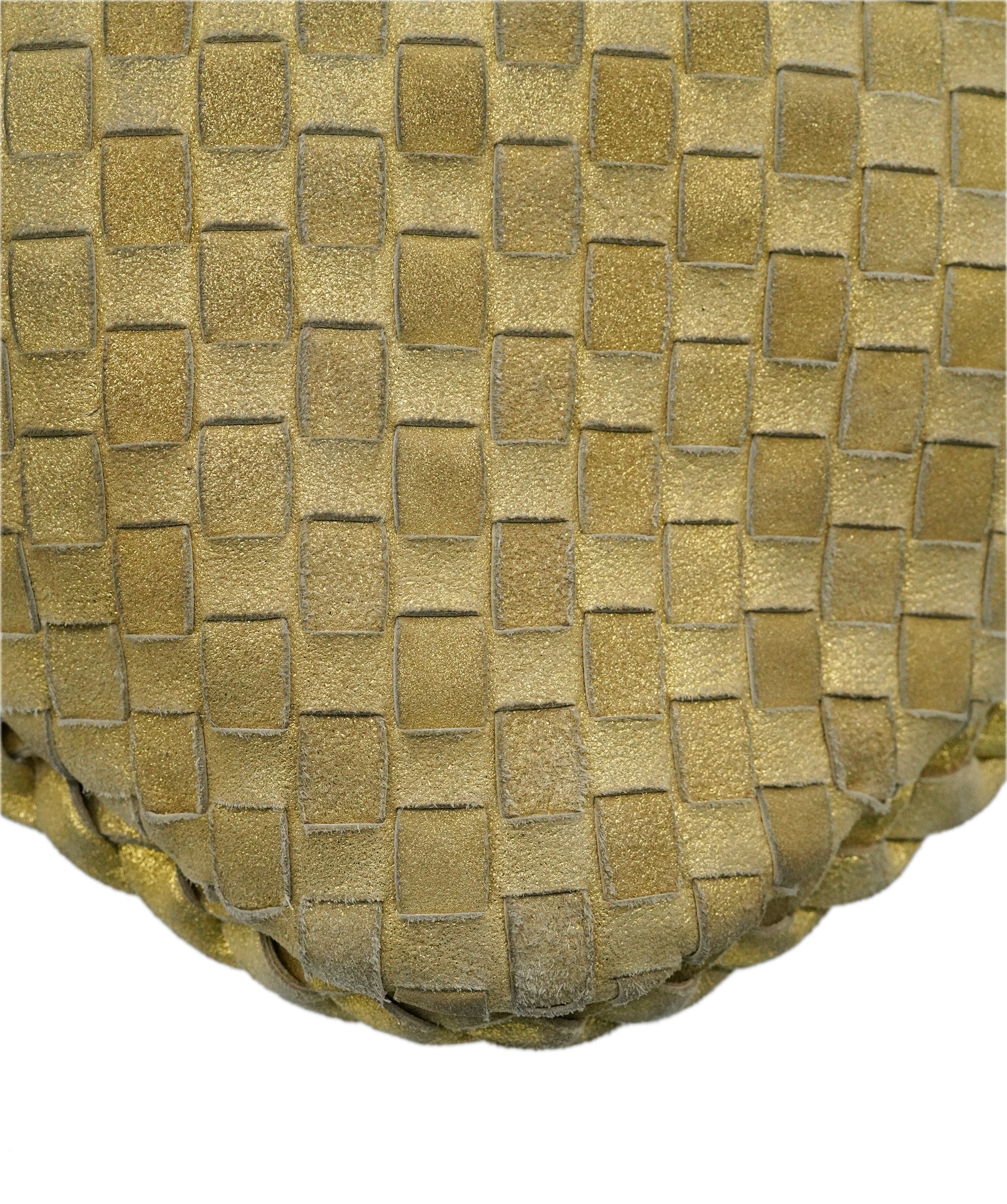 Bottega Veneta BOTTEGA VENETA INTRECCIATO Hobo Shoulder Bag Leather Gold Tone Auth 60324 DBXS1668