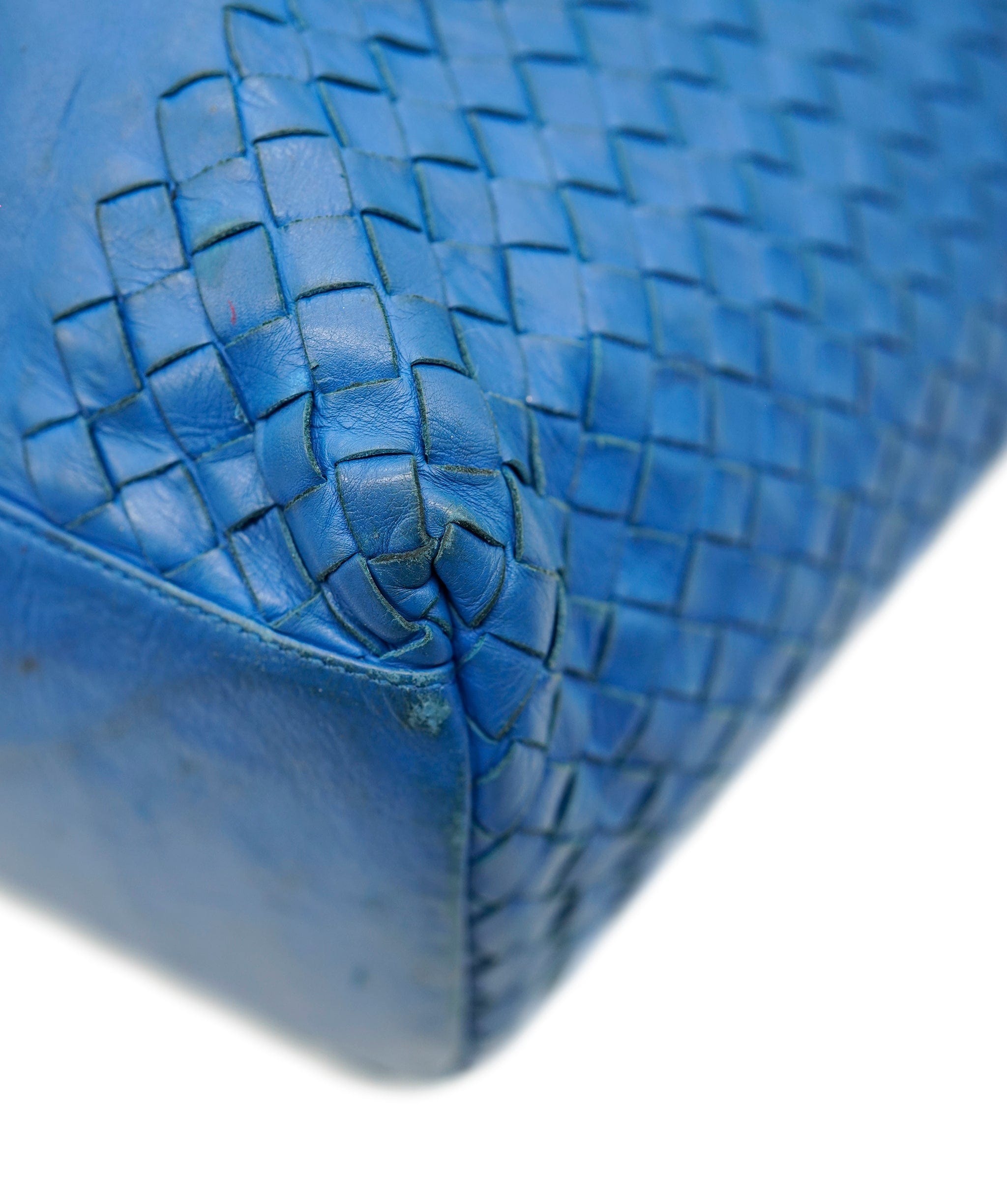 Bottega Veneta BOTTEGA VENETA INTRECCIATO Tote Bag Leather Blue Auth 85400 DBXS1671