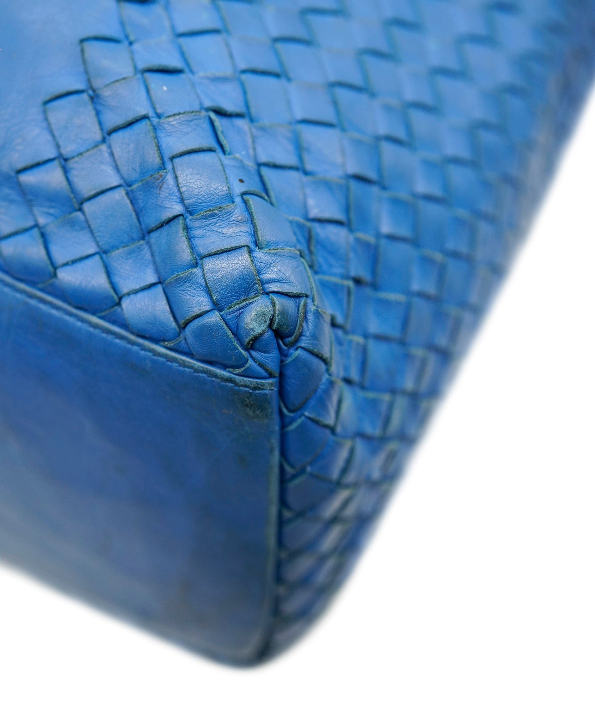 Bottega Veneta BOTTEGA VENETA INTRECCIATO Tote Bag Leather Blue Auth 85400 DBXS1671