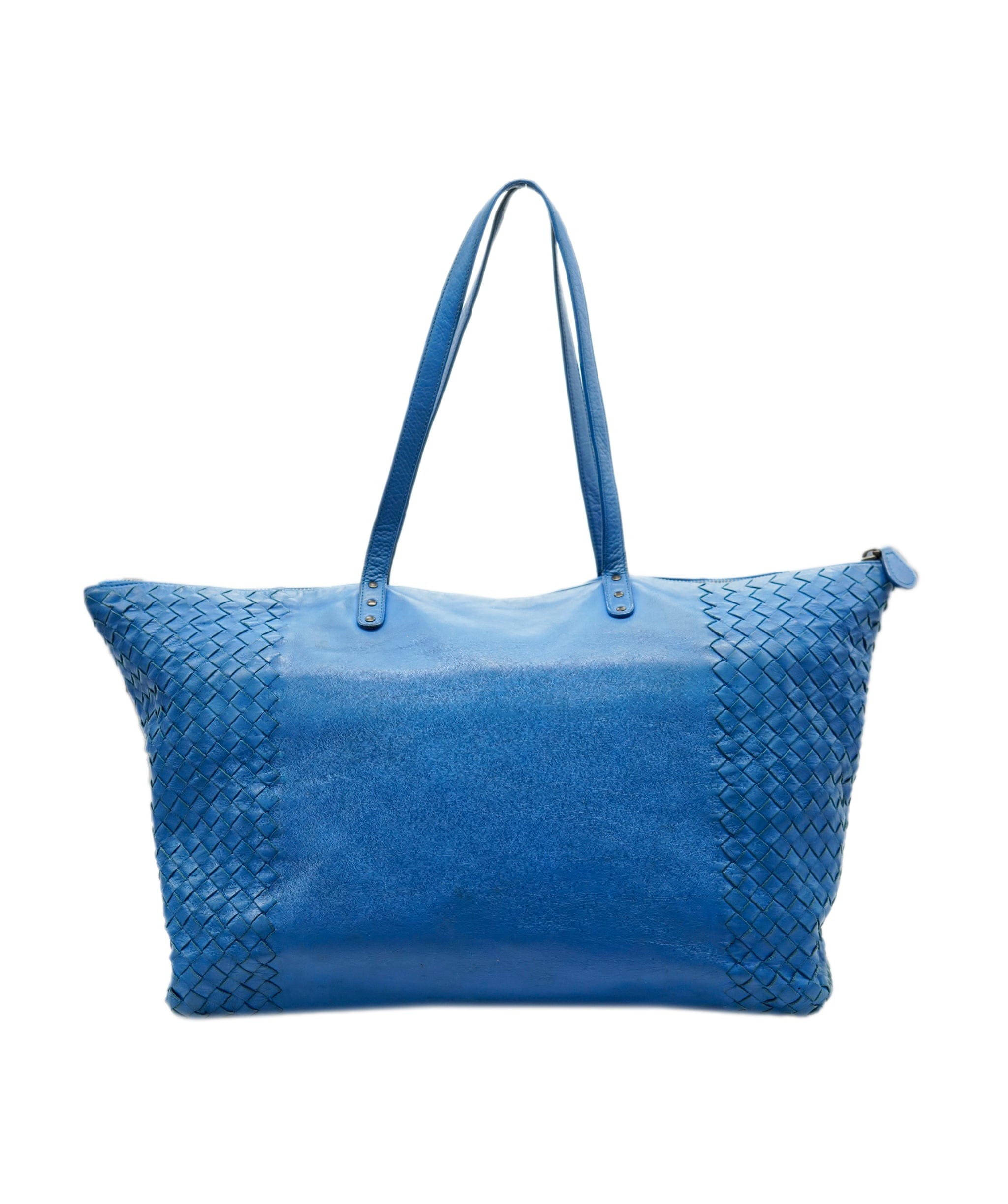 Bottega Veneta BOTTEGA VENETA INTRECCIATO Tote Bag Leather Blue Auth 85400 DBXS1671