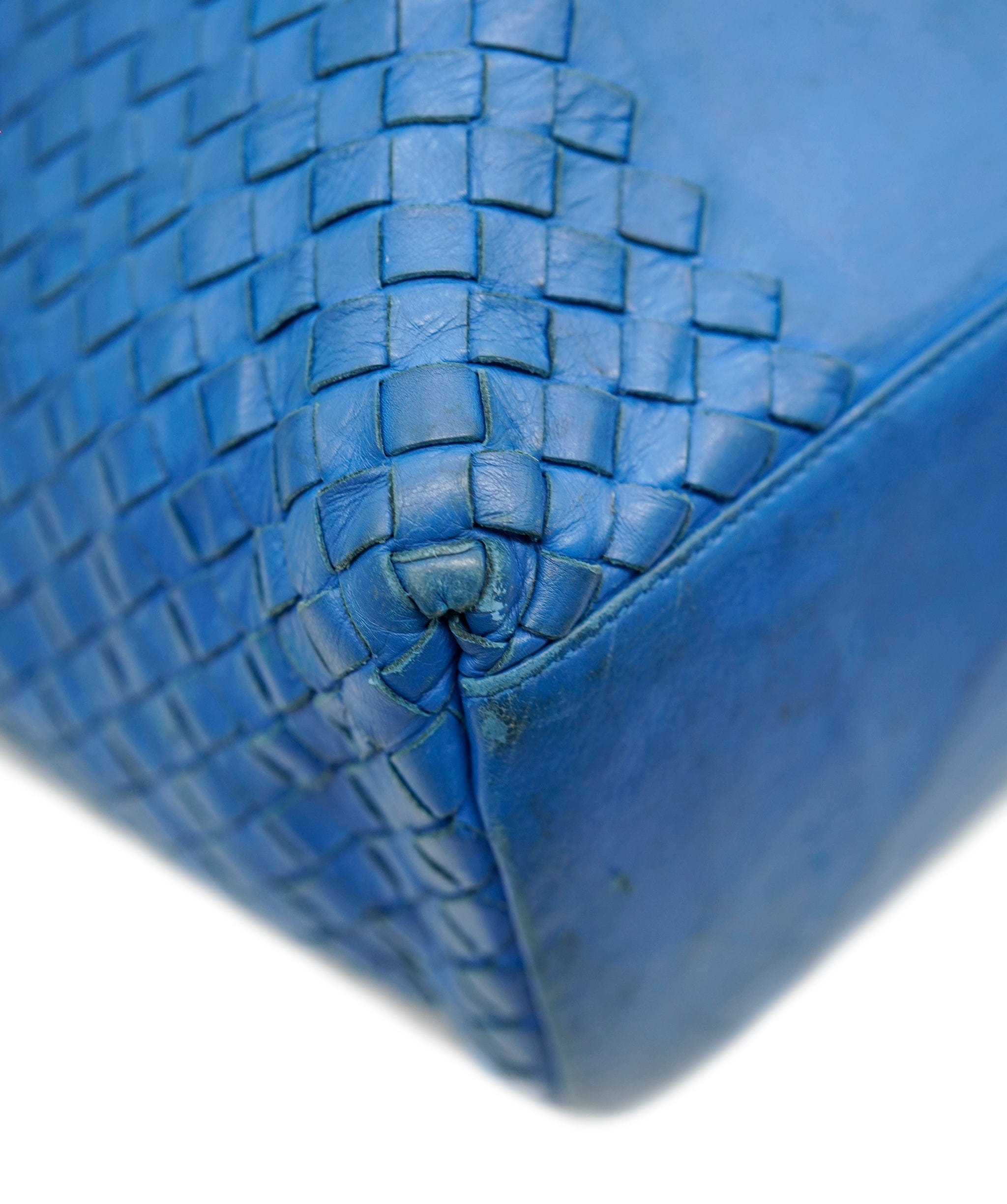 Bottega Veneta BOTTEGA VENETA INTRECCIATO Tote Bag Leather Blue Auth 85400 DBXS1671