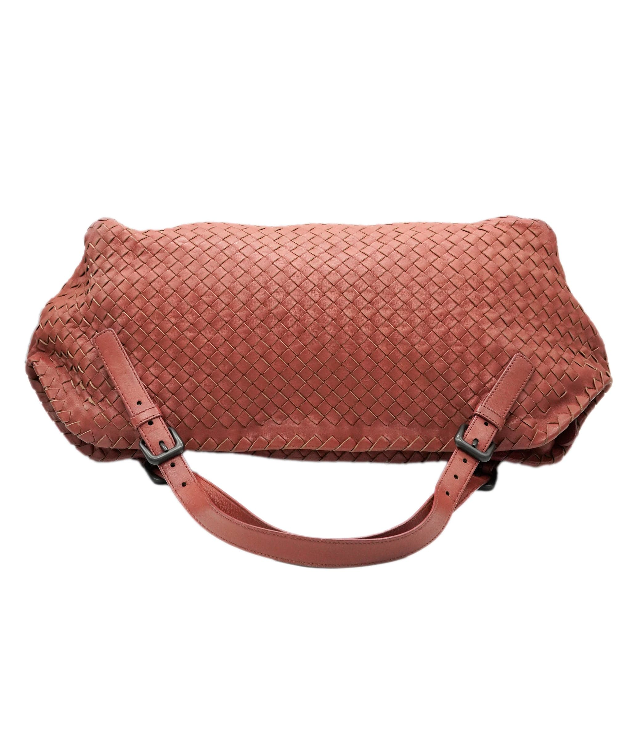 Bottega Veneta BOTTEGA VENETA INTRECCIATO Tote Bag Leather Red AuthDBXS1670