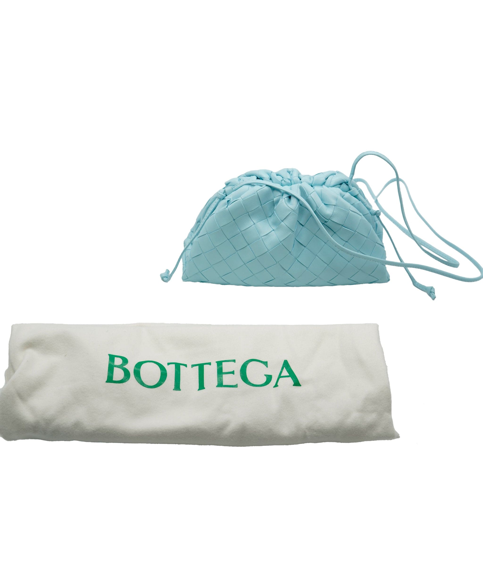 Bottega Veneta Bottega Veneta mini Pouch Baby Blue  ASC5085