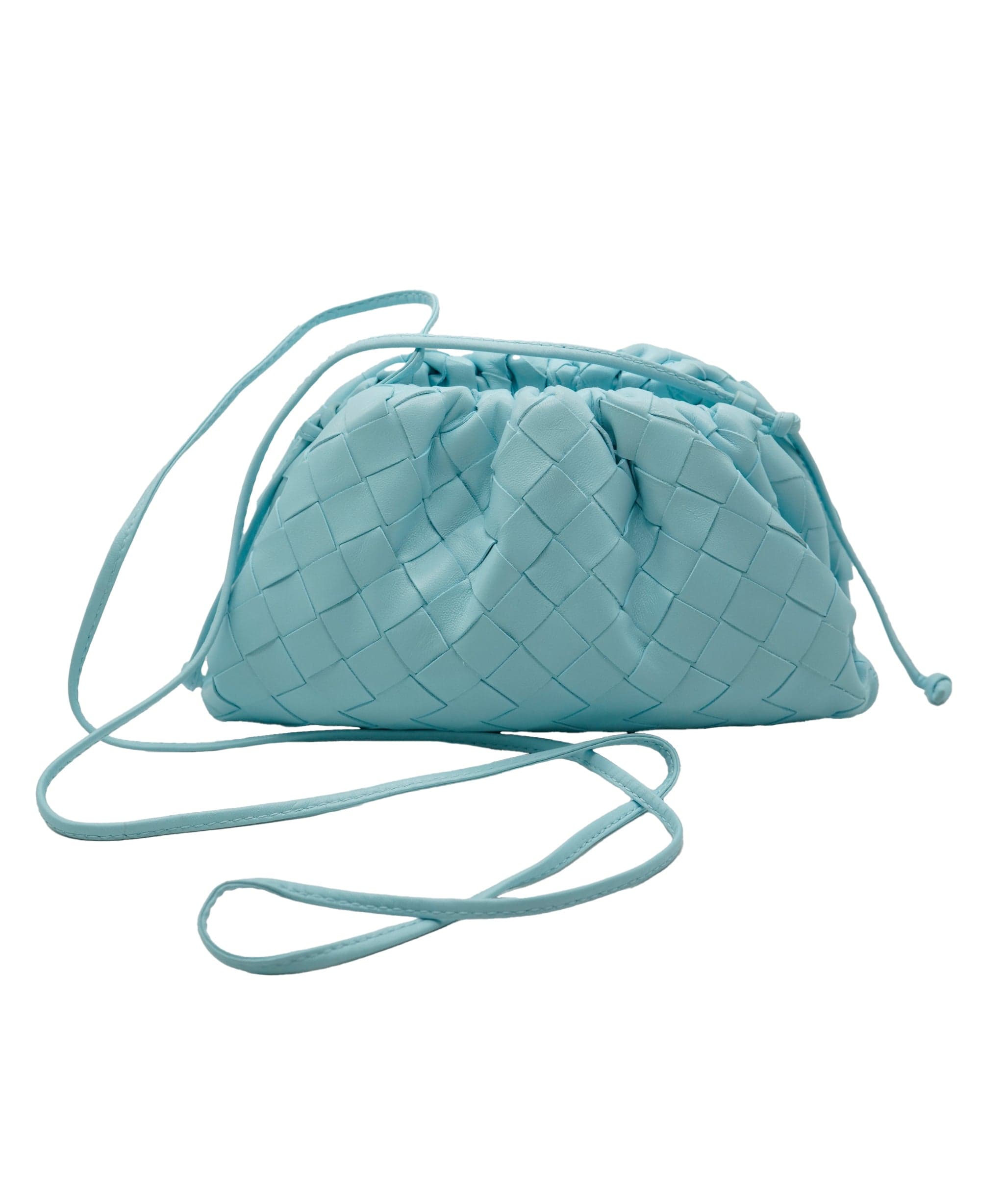 Bottega Veneta Bottega Veneta mini Pouch Baby Blue  ASC5085