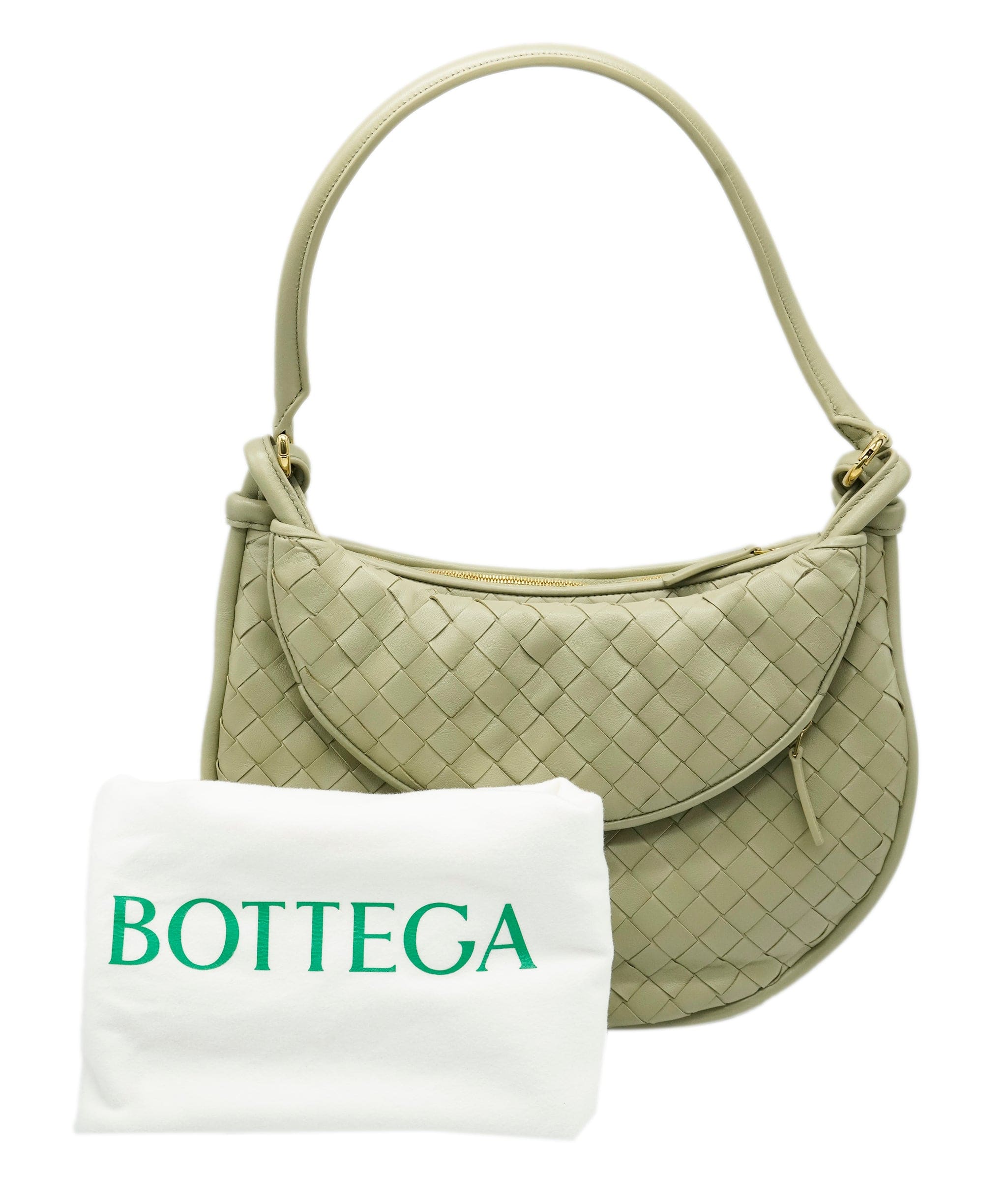 Bottega Veneta Bottega Veneta Travertine Nappa Intrecciato Medium Gemelli ABC0742