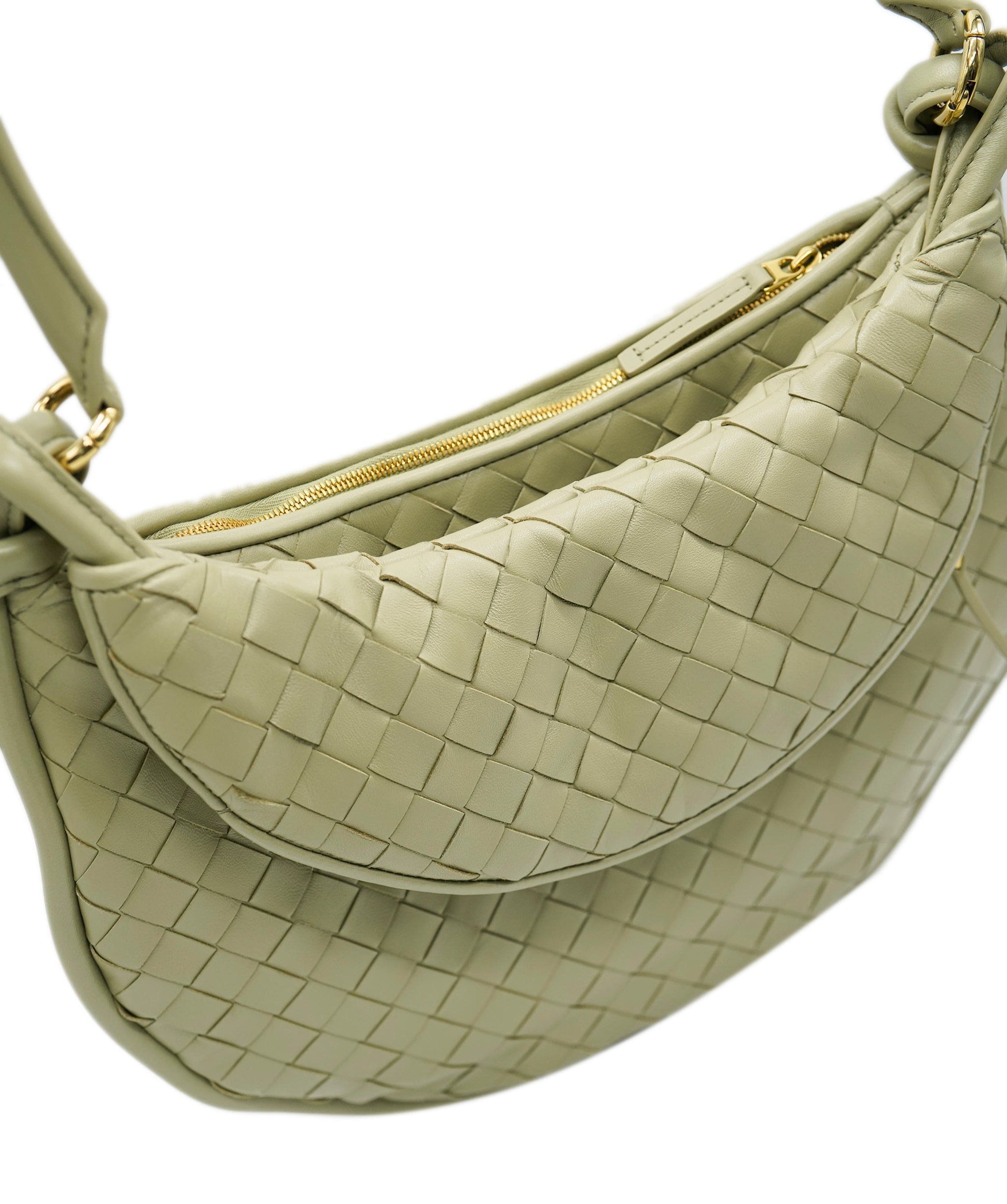 Bottega Veneta Bottega Veneta Travertine Nappa Intrecciato Medium Gemelli ABC0742