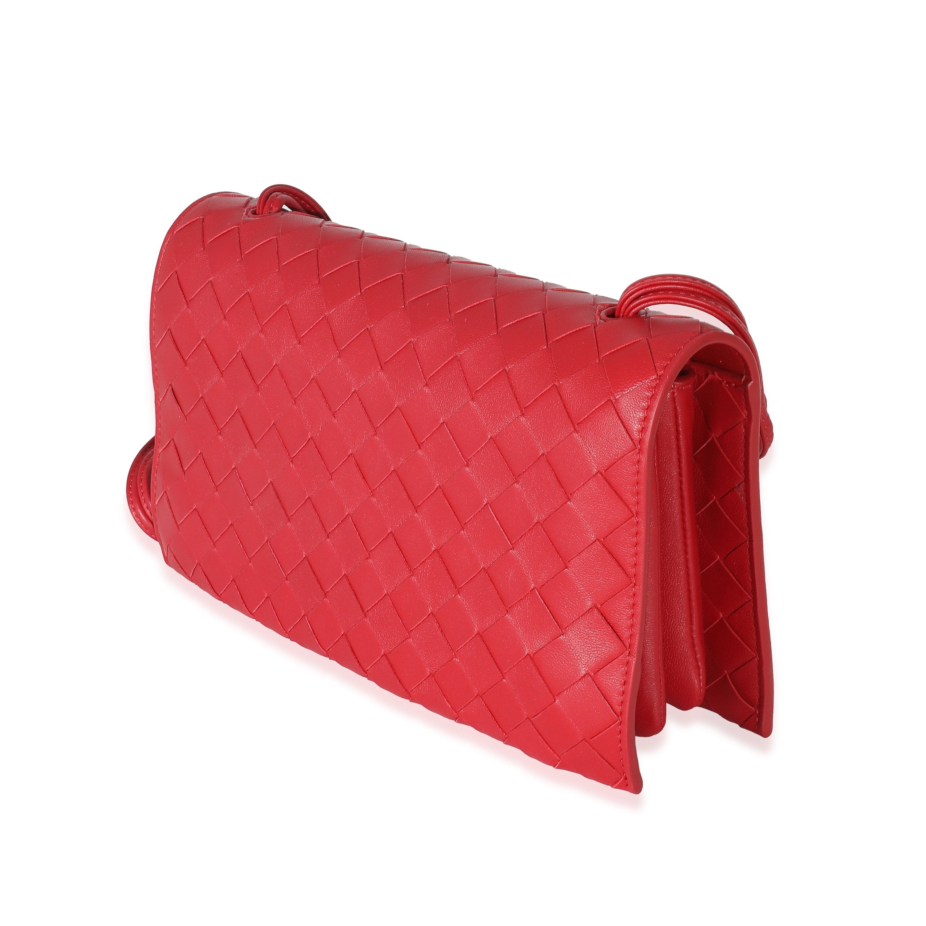 Bottega Veneta Bottega Veneta Apple Candy Intrecciato Lambskin Trio Pouch