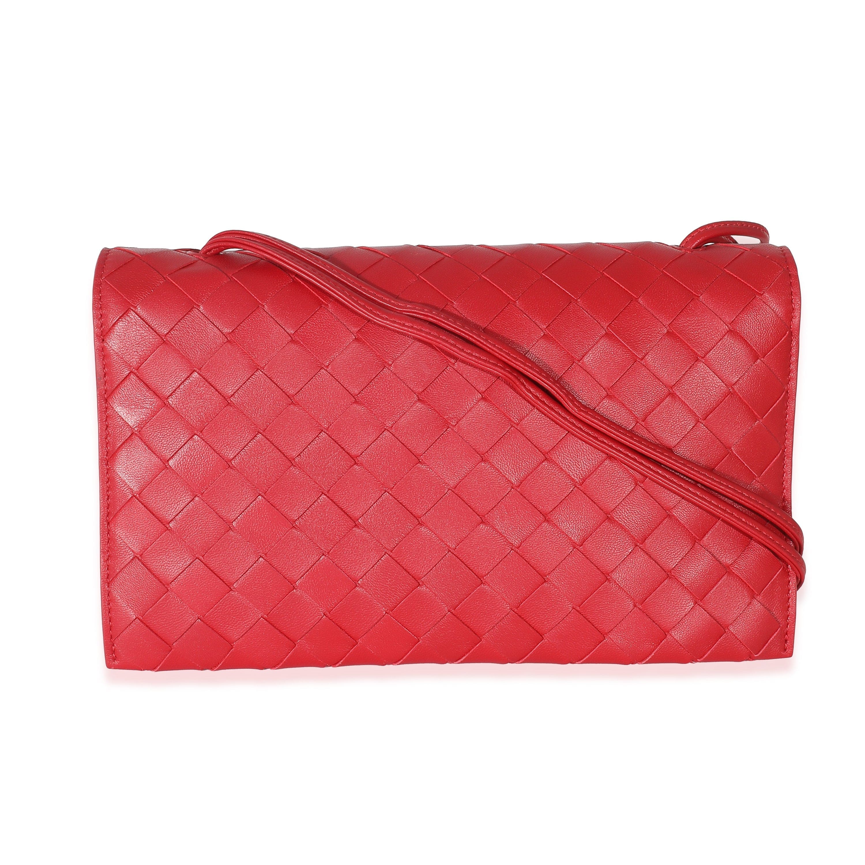 Bottega Veneta Bottega Veneta Apple Candy Intrecciato Lambskin Trio Pouch