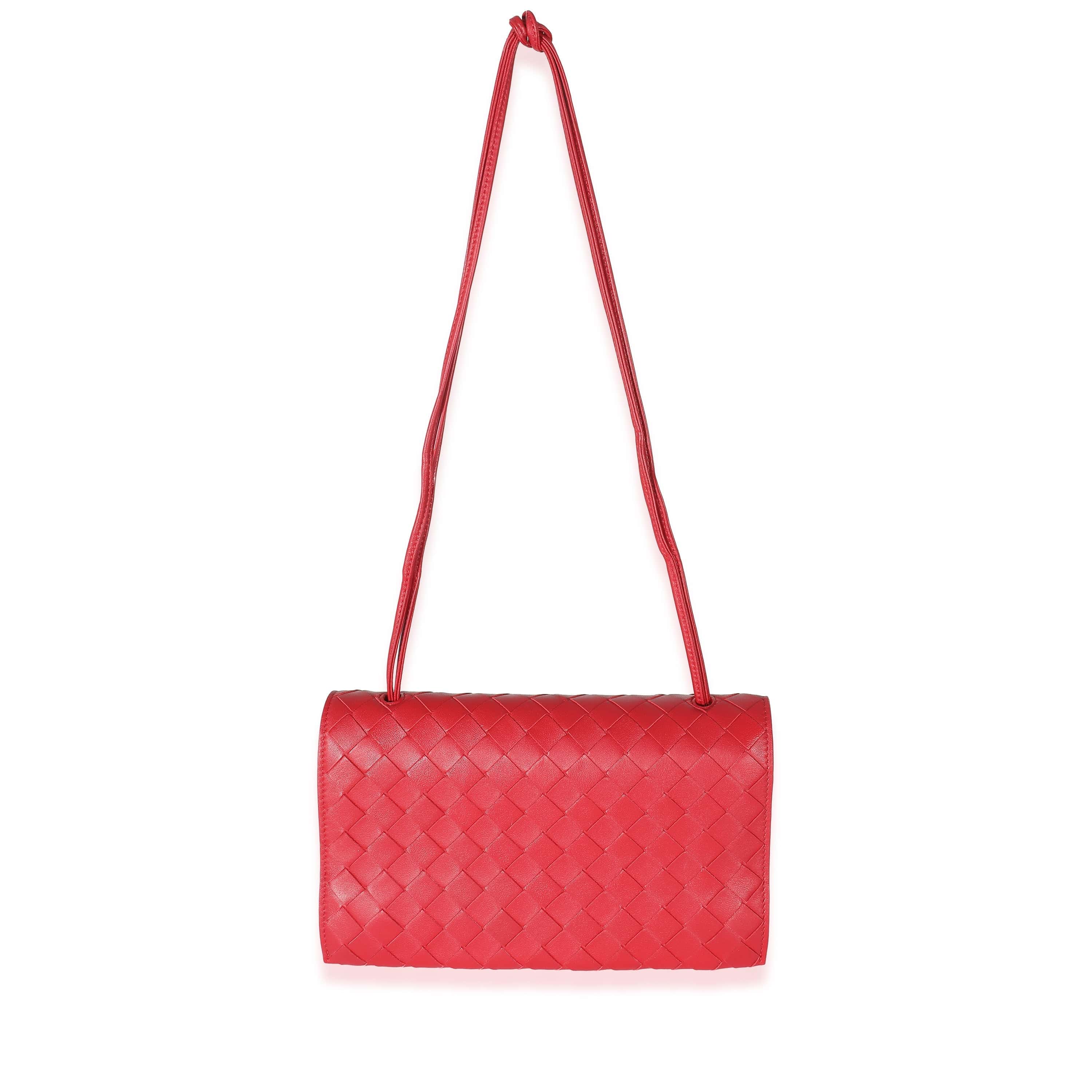 Bottega Veneta Bottega Veneta Apple Candy Intrecciato Lambskin Trio Pouch