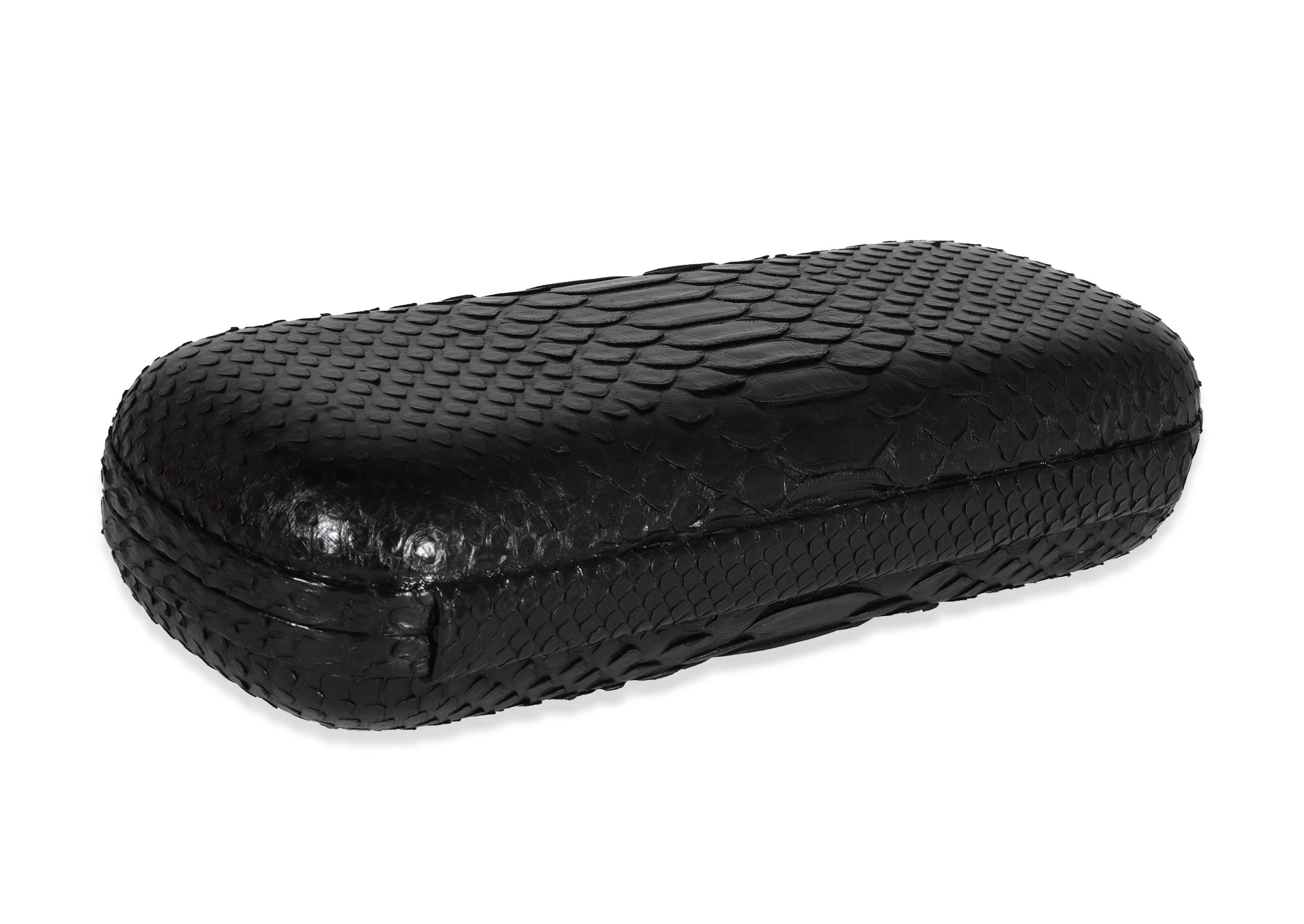 Bottega Veneta Bottega Veneta Black Python Long Knot Clutch