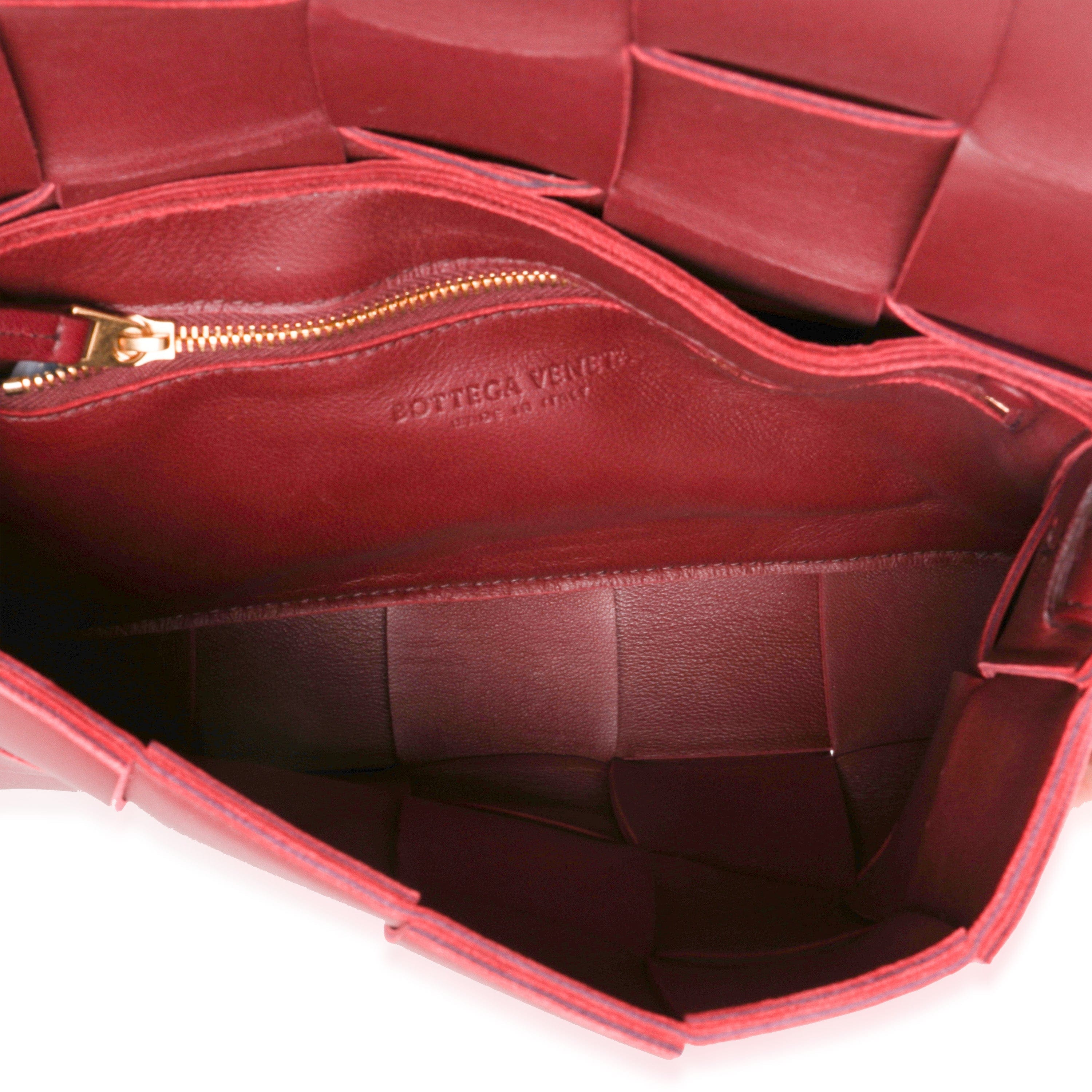 Bottega Veneta Bottega Veneta Bordeaux Intrecciato Lambskin Cassette Bag