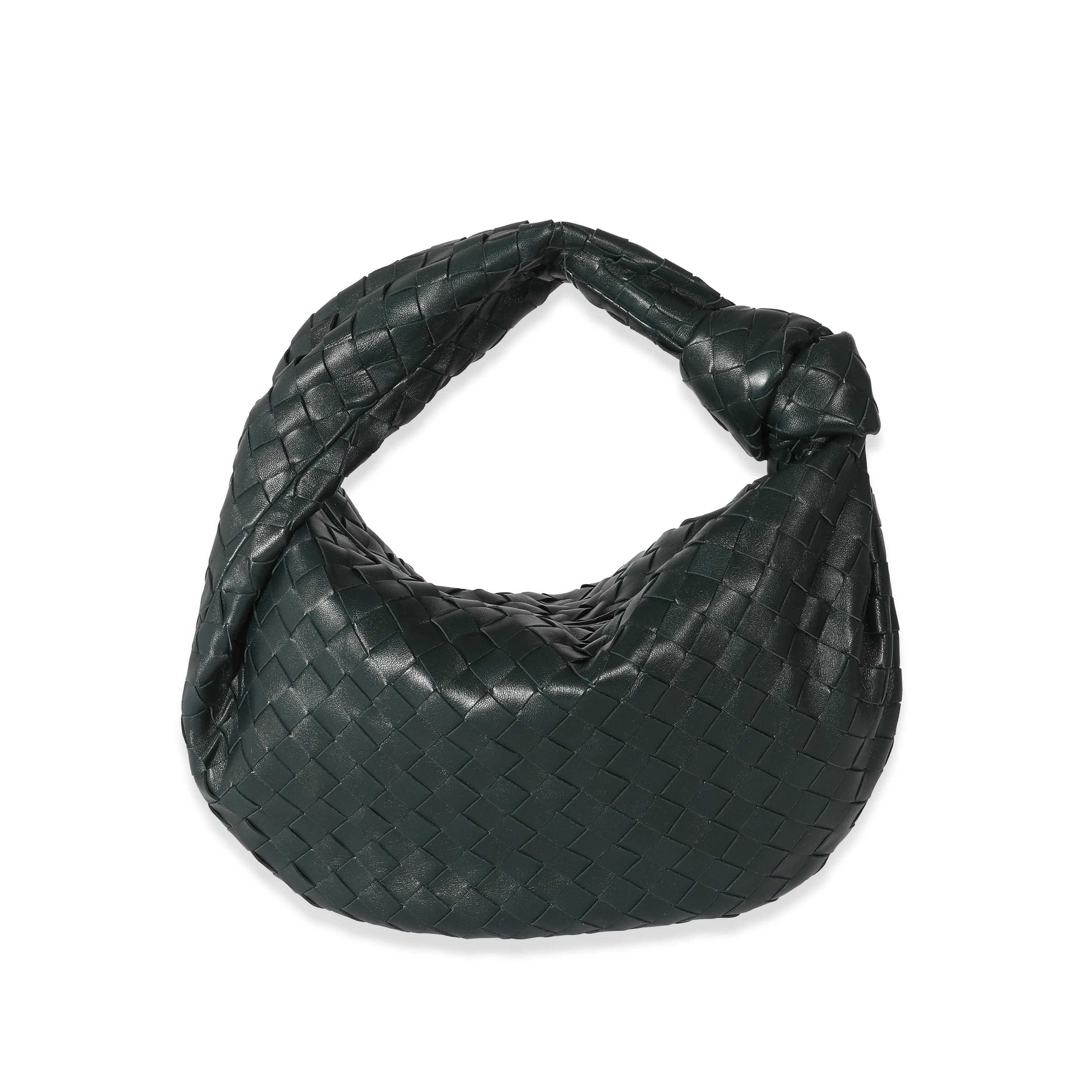 Bottega Veneta Bottega Veneta Dark Green Intrecciato Lambskin Teen Jodie