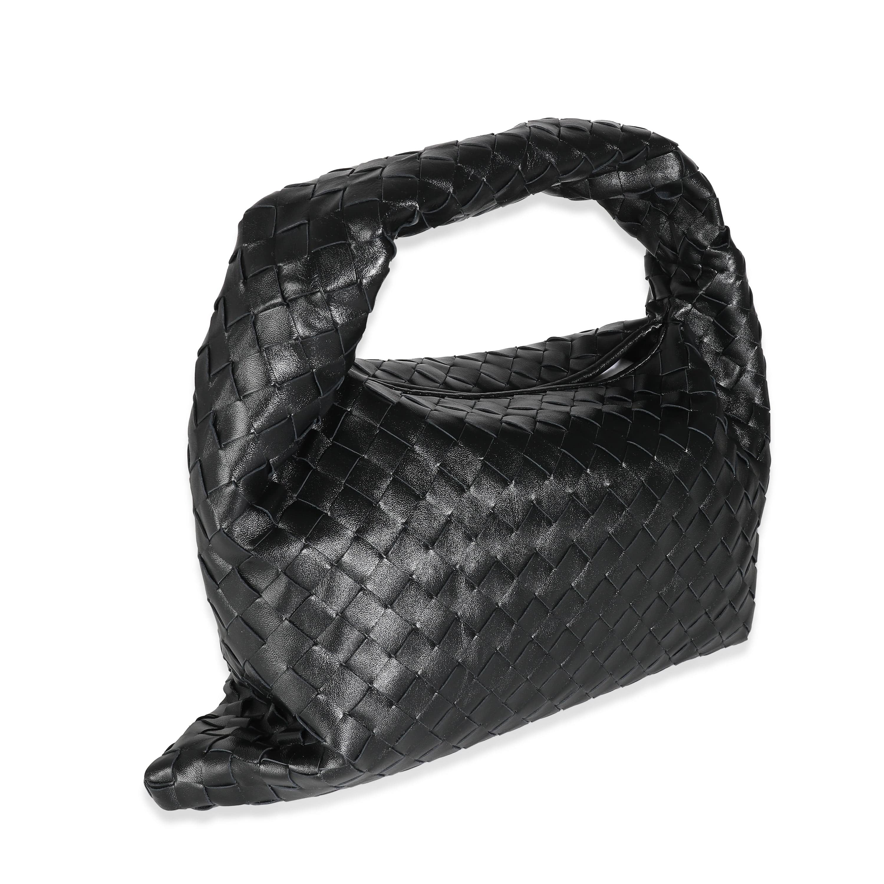 Bottega Veneta BV Black Intrecciato Small Hop Hobo