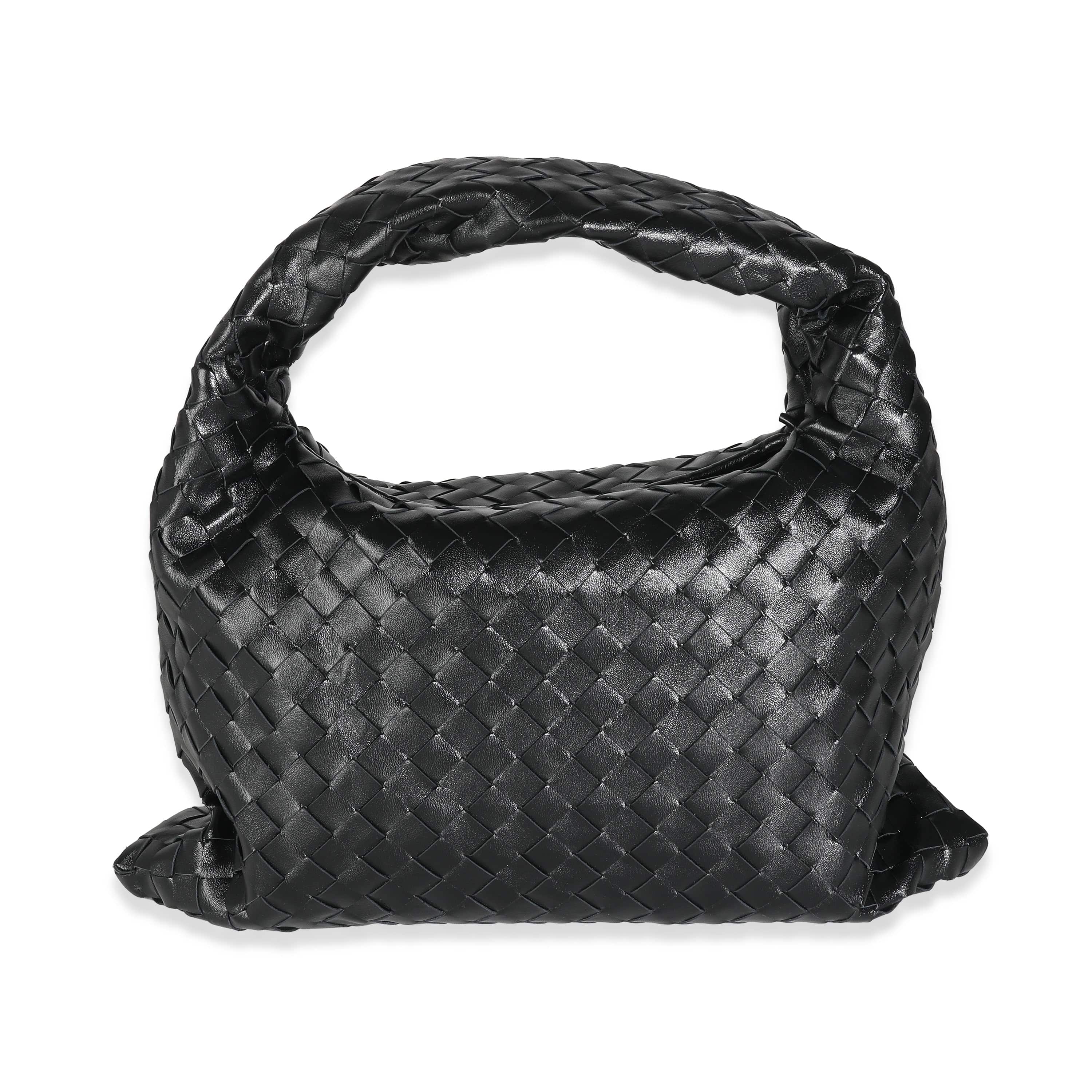 Bottega Veneta BV Black Intrecciato Small Hop Hobo