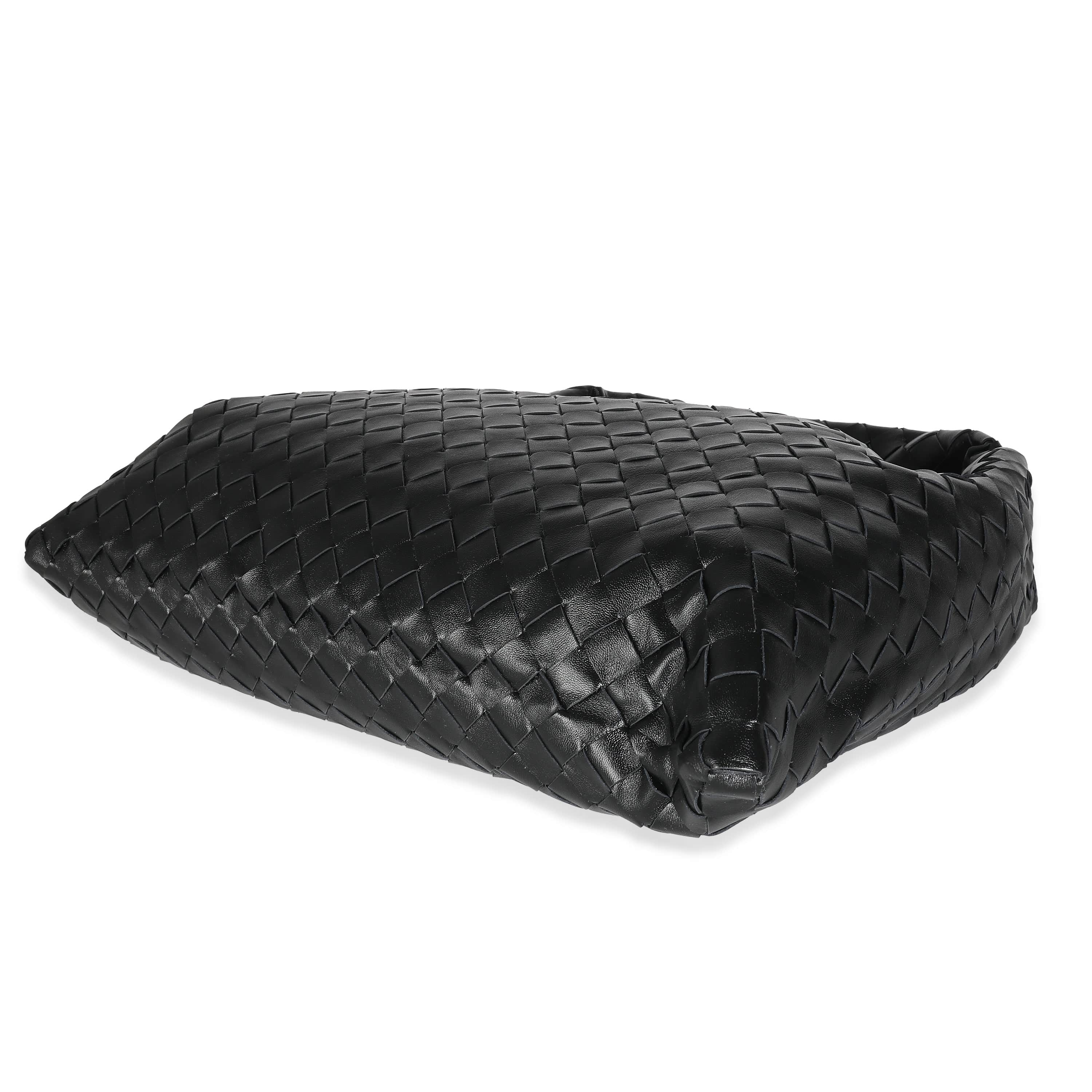 Bottega Veneta BV Black Intrecciato Small Hop Hobo