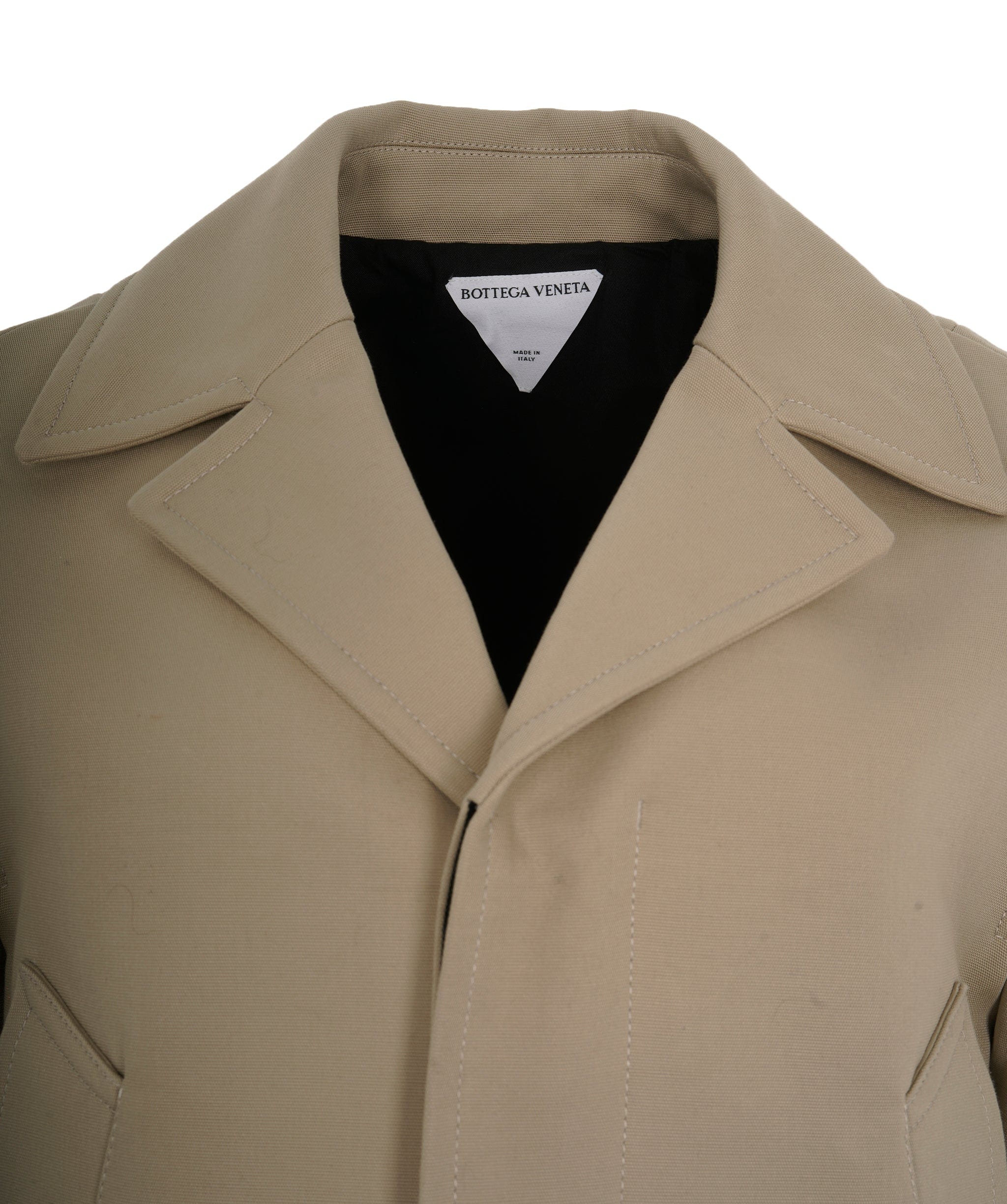 Bottega Veneta Bottega Veneta Beige Cotton Twill Short Trench Coat BNWT UKL1469