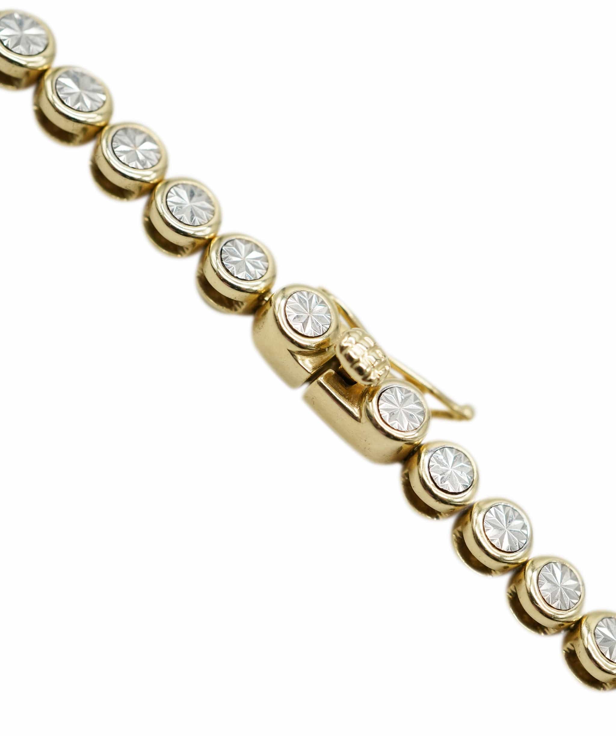 Brand Name 18ct Yellow Gold,  2.4ct Bezel Illusion Necklace  - AJC0668