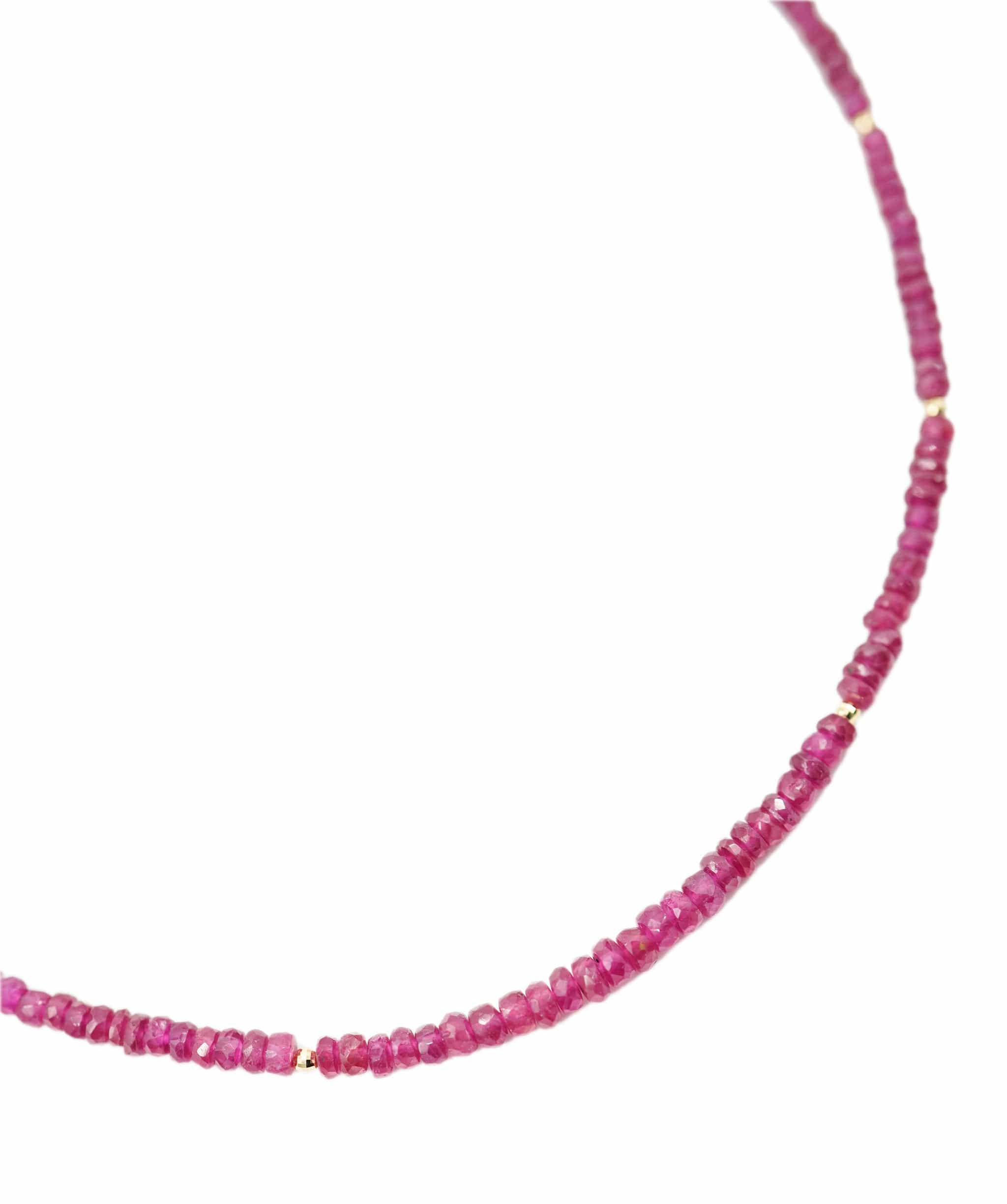 Brand Name Ruby Beads Necklace YG DXBV0023